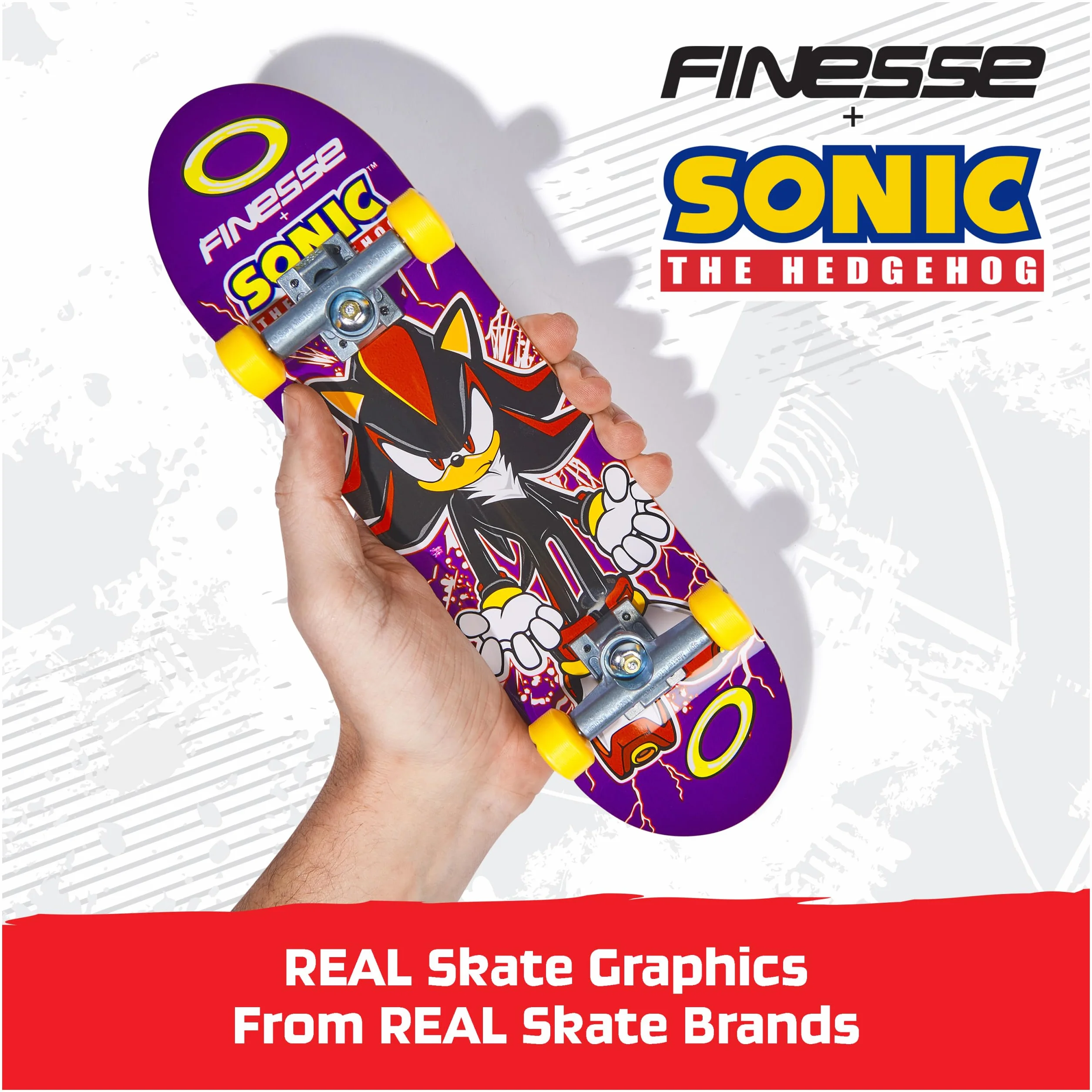 Tech Deck Skate na palcach Sonic Finesse 27 cm Mini skate zabawka