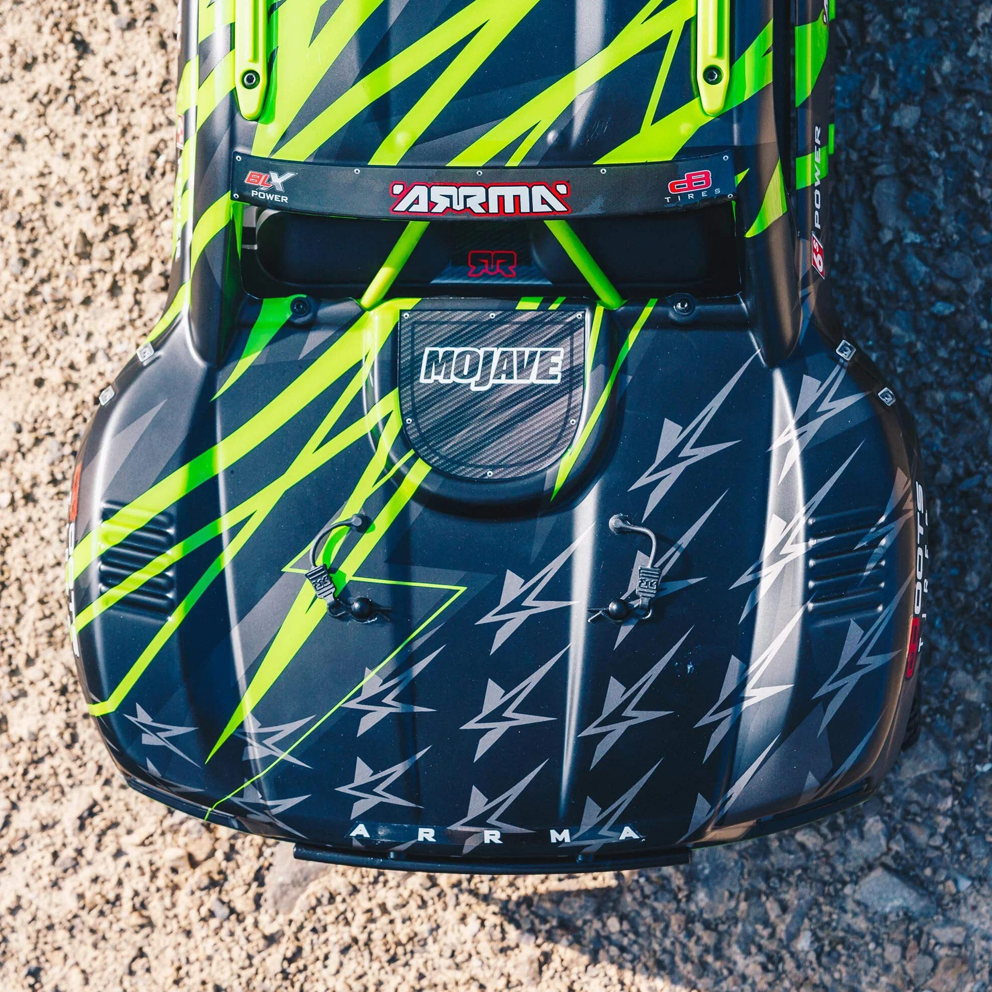 ARRMA RC Truck 1/7 MOJAVE 6S V2 4WD BLX Desert Truck z firmą Spektrum (Ready-to-Run), zielony/czarny, ARA7604V2T1