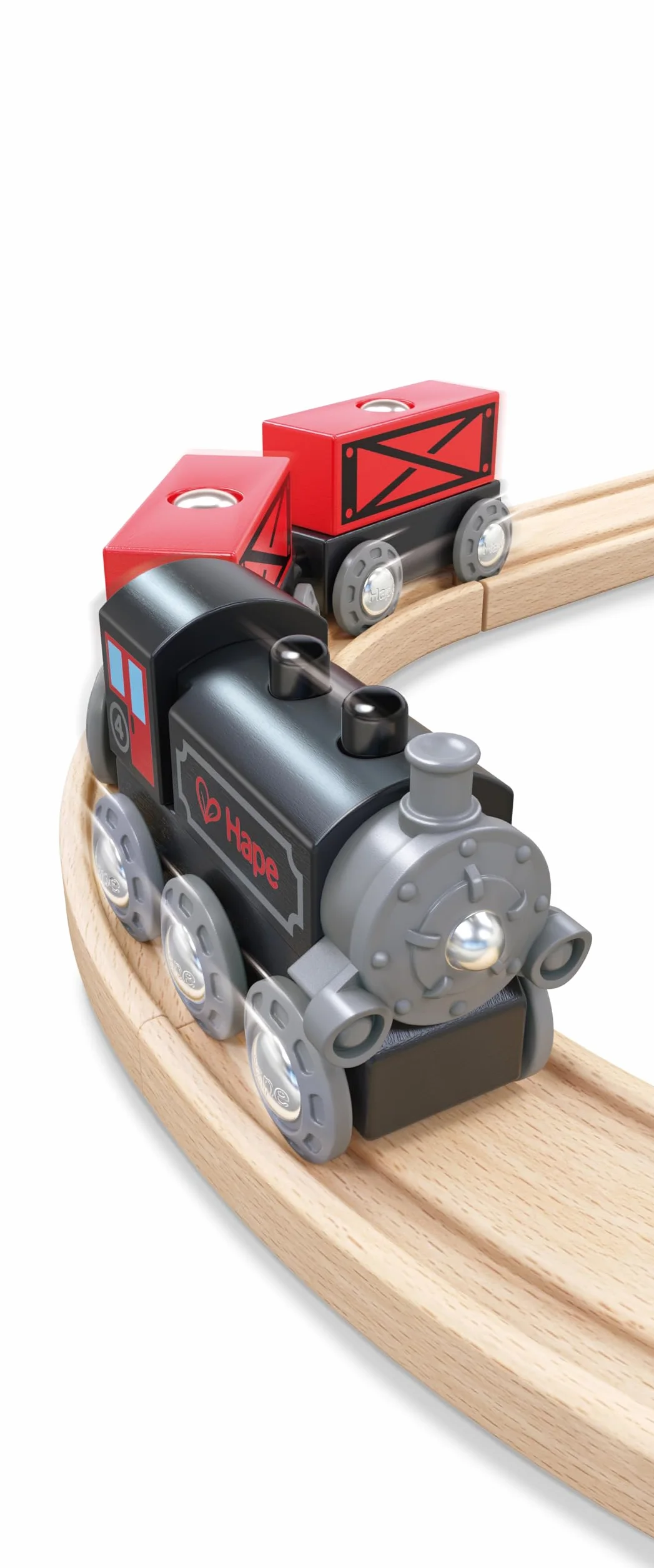 Hape Steam-Era Freight Railway Wooden Train Track Accessories