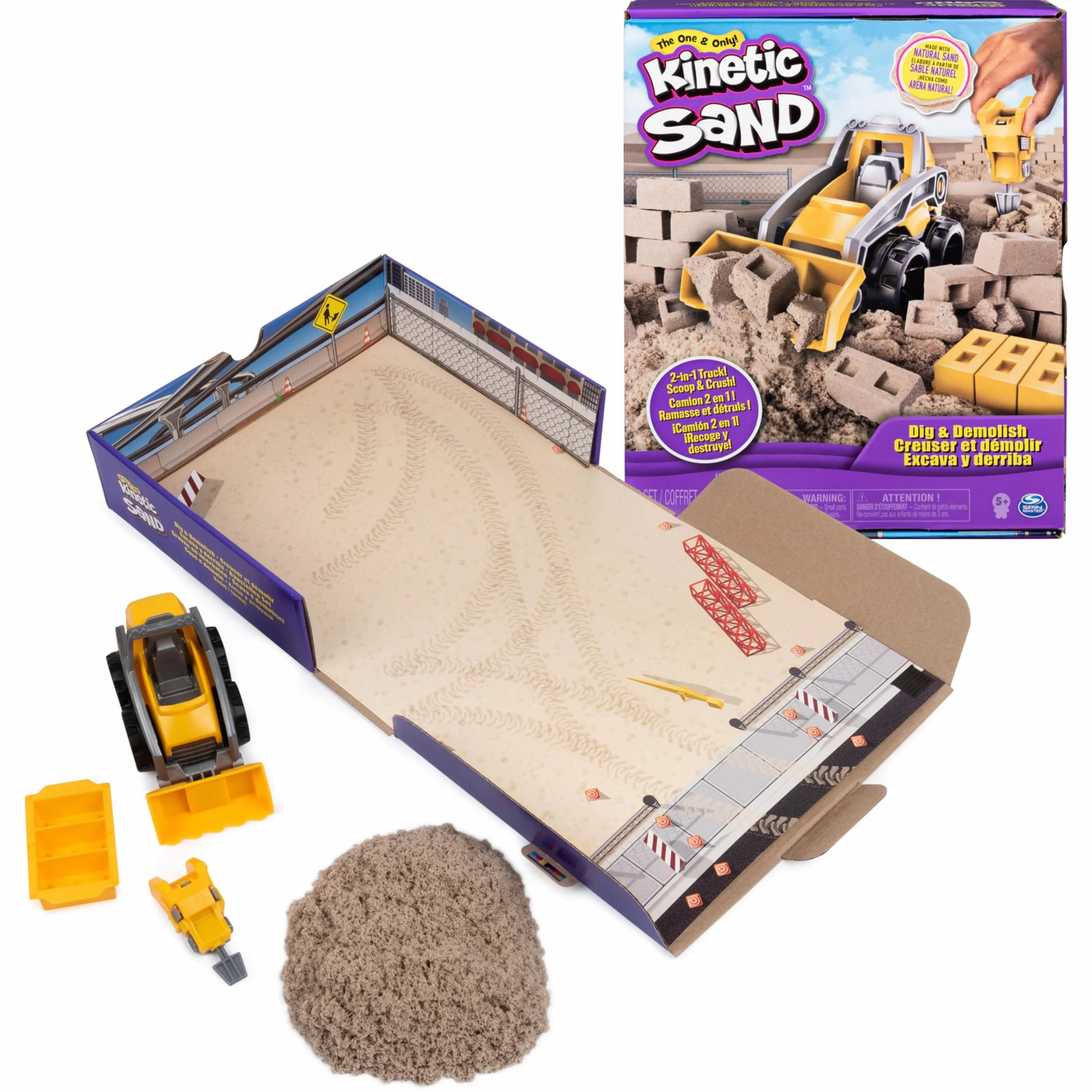 Kinetic Sand, Kop i burz, zestaw piasku kinetycznego, dla dzieci od 3 lat