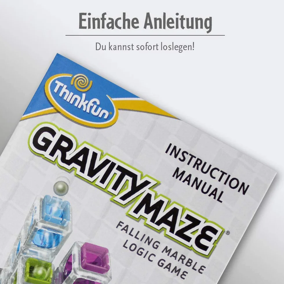 ThinkFun Gravity Maze Falling Marble Challenge Logic Brain Game STEM Toy for Kids Age 8+
