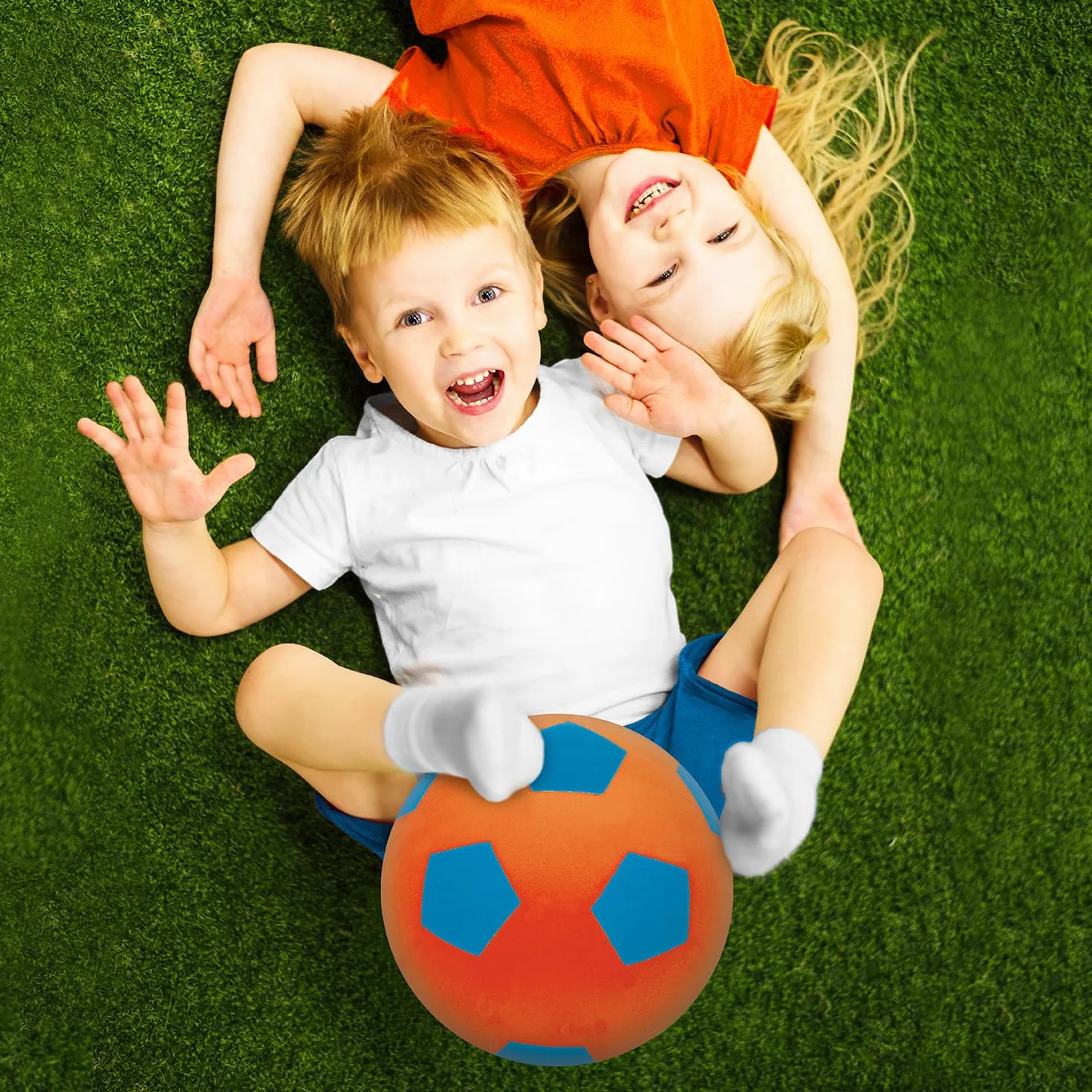 Mondo Toys – Soft Fluo Ball 200 – gąbka o średnicy 20 cm – 1 miękka piłka – różne kolory – 07926