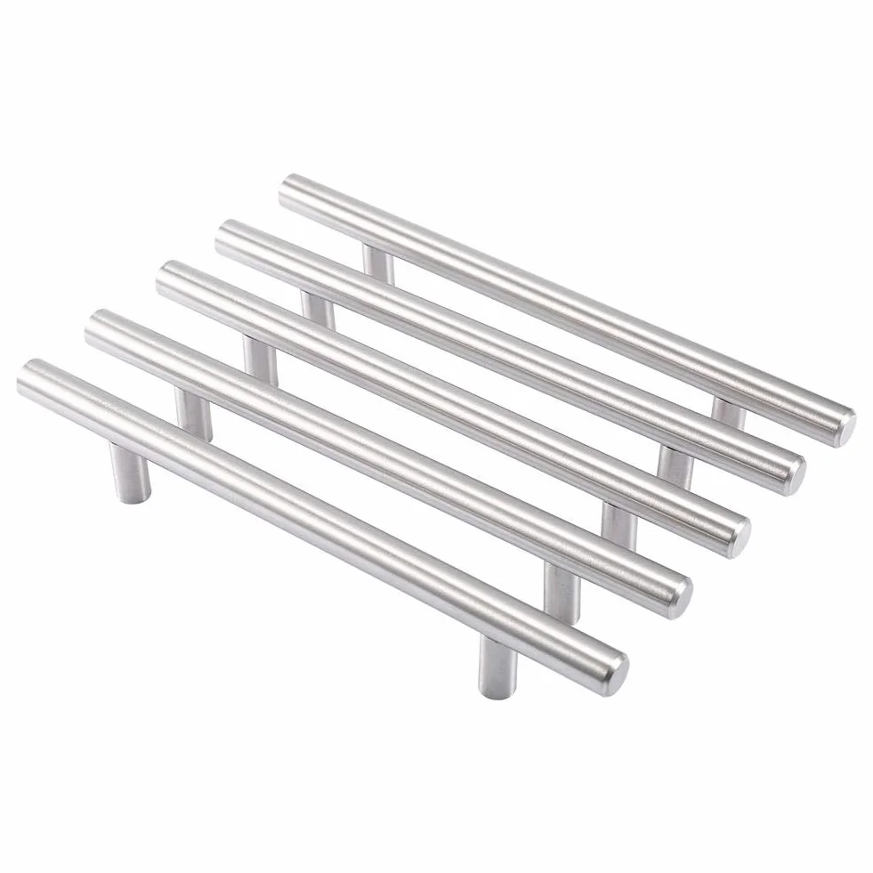 20 x uchwyty do szafek kuchennych ze stali nierdzewnej, średnica 12 mm, odległość od środka 128 mm, klamka, uchwyt w kształcie litery T kuchnia, szuflada, sypialnia i meble