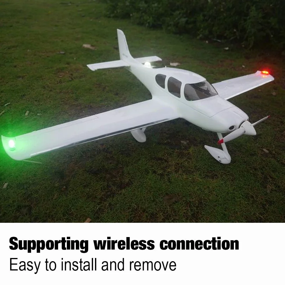 3 sztuk rc fix wing light, rc bezprzewodowe światło led do rc fix skrzydło samolot samolot helikopter