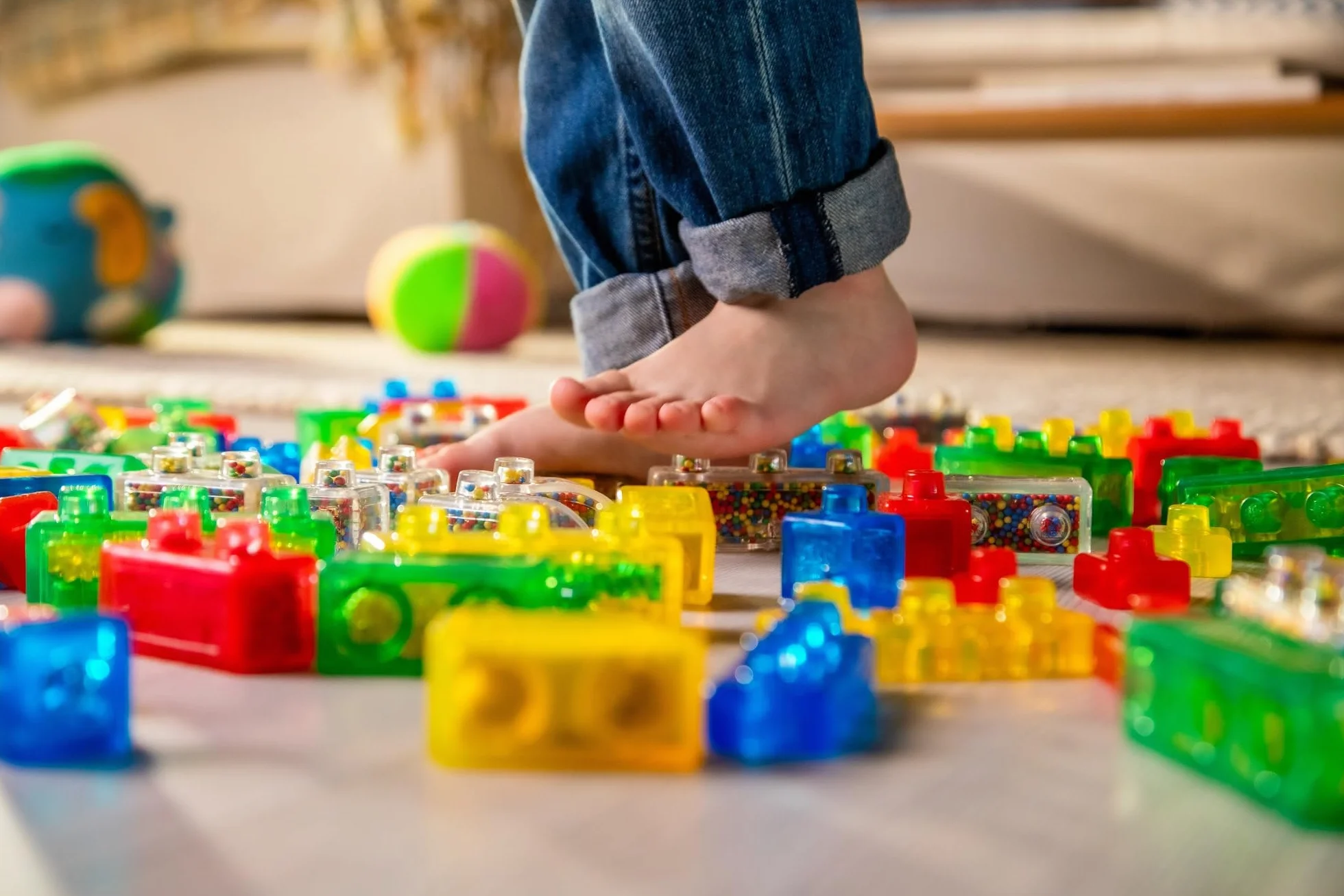 Jelly Blox Zestaw dla początkujących 11 klocków sensorycznych dla malucha i przedszkola