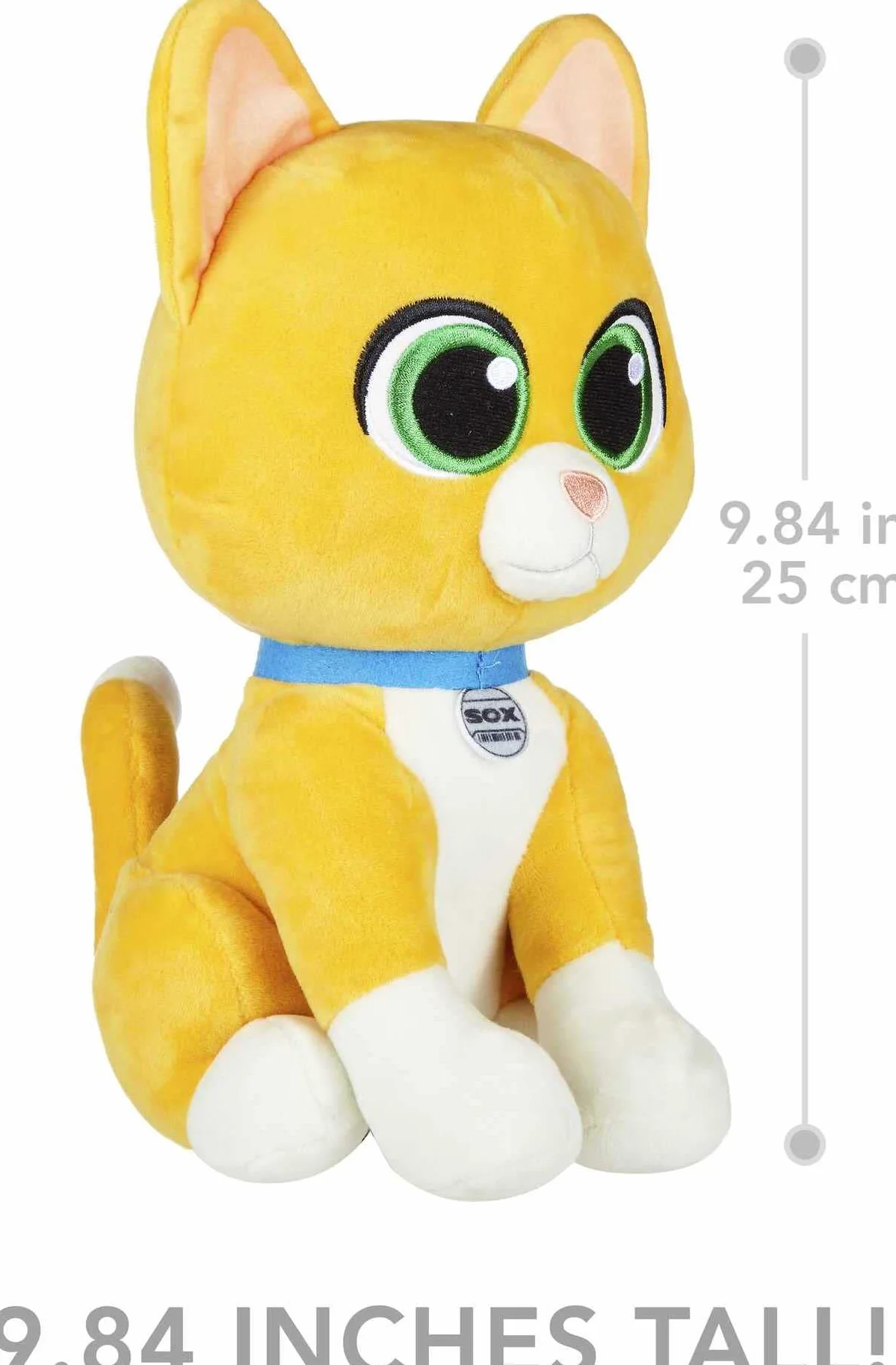 Mattel Disney i Pixar pluszowa gadająca zabawka, Lightyear Mission Pal Sox miękki kot inspirowany filmem, funkcja dźwięku w języku angielskim