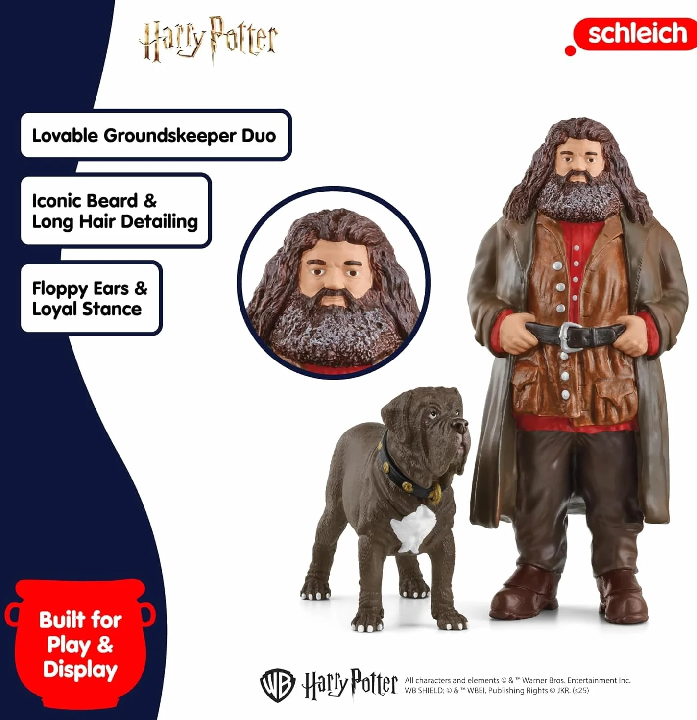 Schleich Harry Potter Hagrid i Kieł 42638 Zestaw z figurką dla dzieci od 6 lat