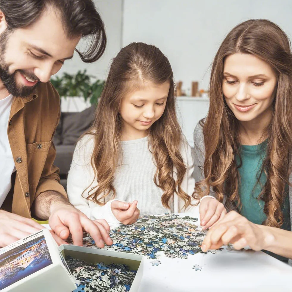Puzzle 1000 elementów dla dorosłych - Kartonowe puzzle - Relaks Puzzle Puzzle w kwiaty (70x50cm / 27,5x19,7 cala) Prezenty dla dzieci i dorosłych