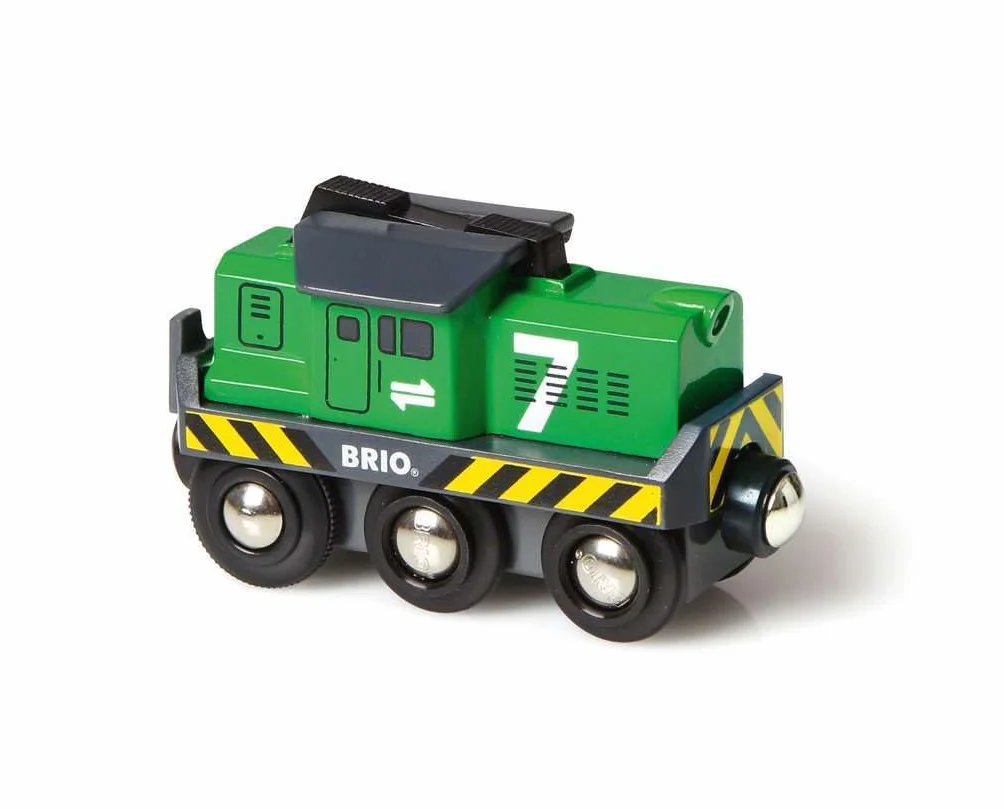 Brio 63321400 Lokomotywa Towarowa (63321400) Bezpieczna Zabawka Dla Dzieci Powyżej 3 Lat,Wielokolorowa