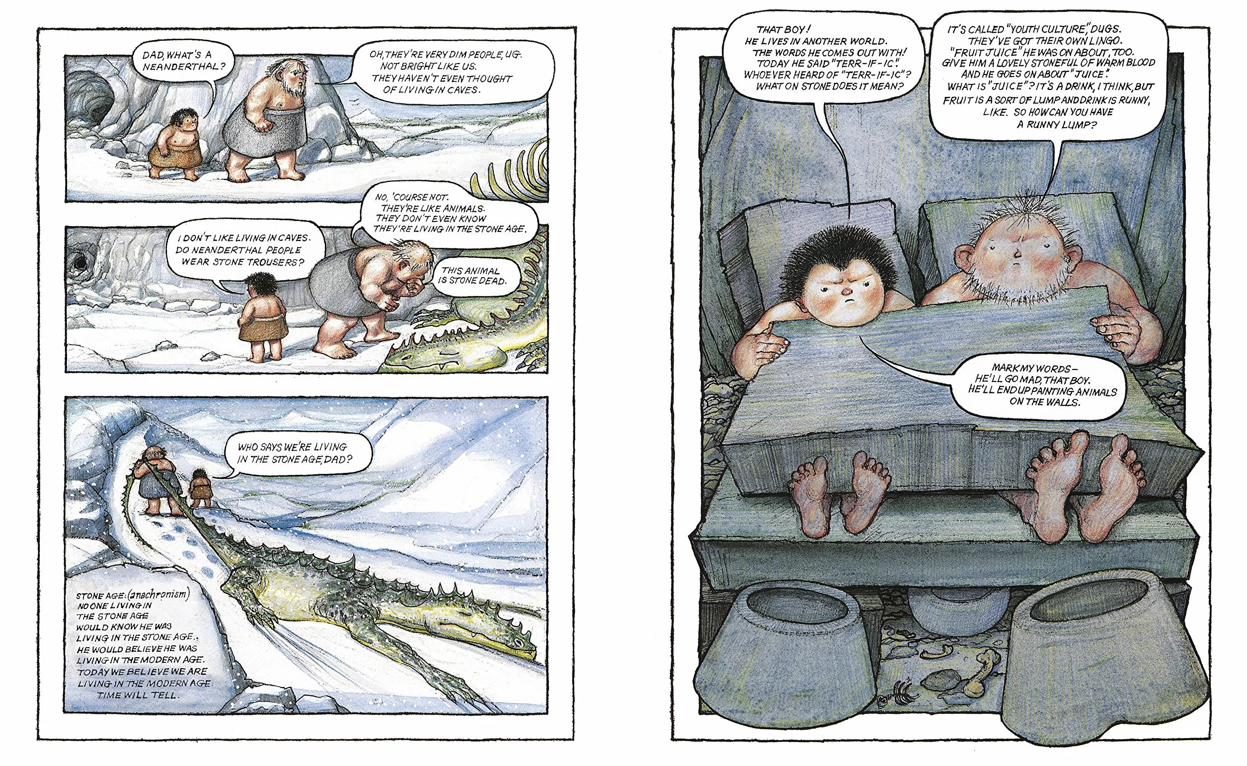 UG: Boy Genius of the Stone Age and his Search for Soft Trousers: A funny, comic strip stone-age story