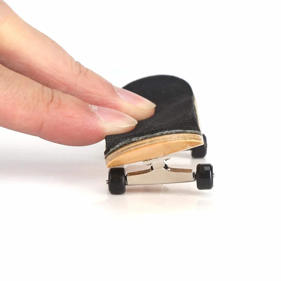 Mini Deskorolka Na Palce, Zestaw Deskorolkis Na Palec Drewna Klonowego Mini Skate Finger Dla Dzieci Lub Jako Dekoracja Palce