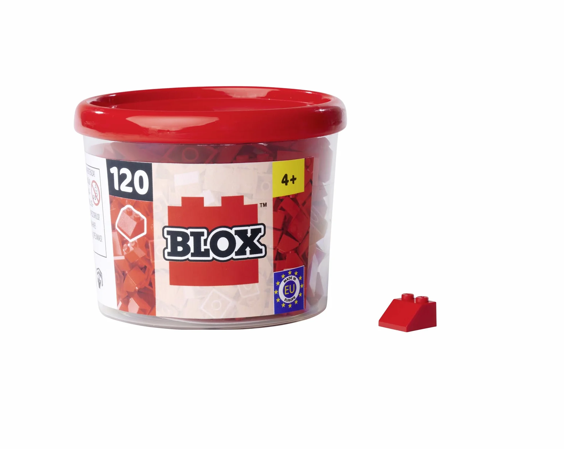 Simba Blox 120 klocków dachowych czerwonych dla dzieci od 3 lat