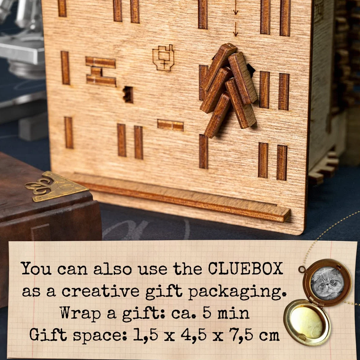 iDventure - Kot Schrödingera - Gra Escape Room - Inteligentne drewniane puzzle - unikalne gry logiczne - gry w pudełku dla dorosłych - pudełko puzzle dla dzieci (14+) - łamigłówki z tajemnicą