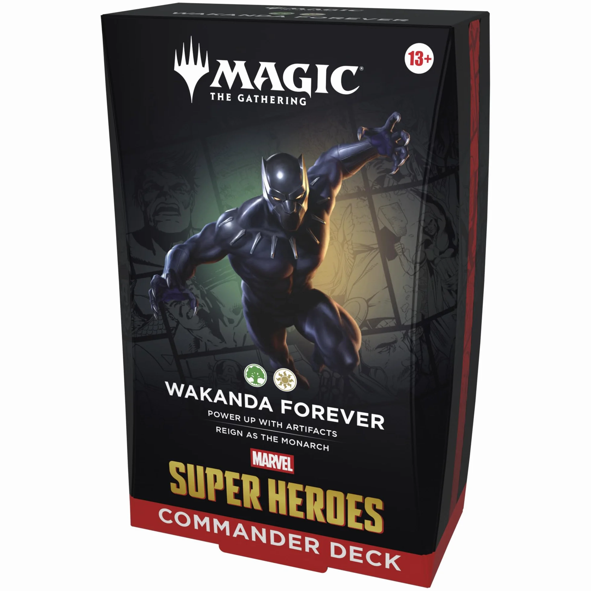 Magic: The Gathering | Talia dowódcy commander Marvel Super Heroes — Wakanda Forever (Wersja Angielska)
