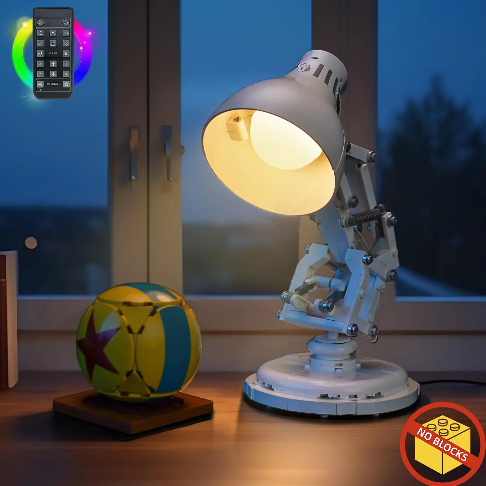 Zestaw oświetlenia LED z pilotem zdalnego sterowania kompatybilny z Lego 21357 Ideas Luxo Jr. (bez modelu) zestaw oświetleniowy kompatybilny z Lego Ideas Luxo Jr.