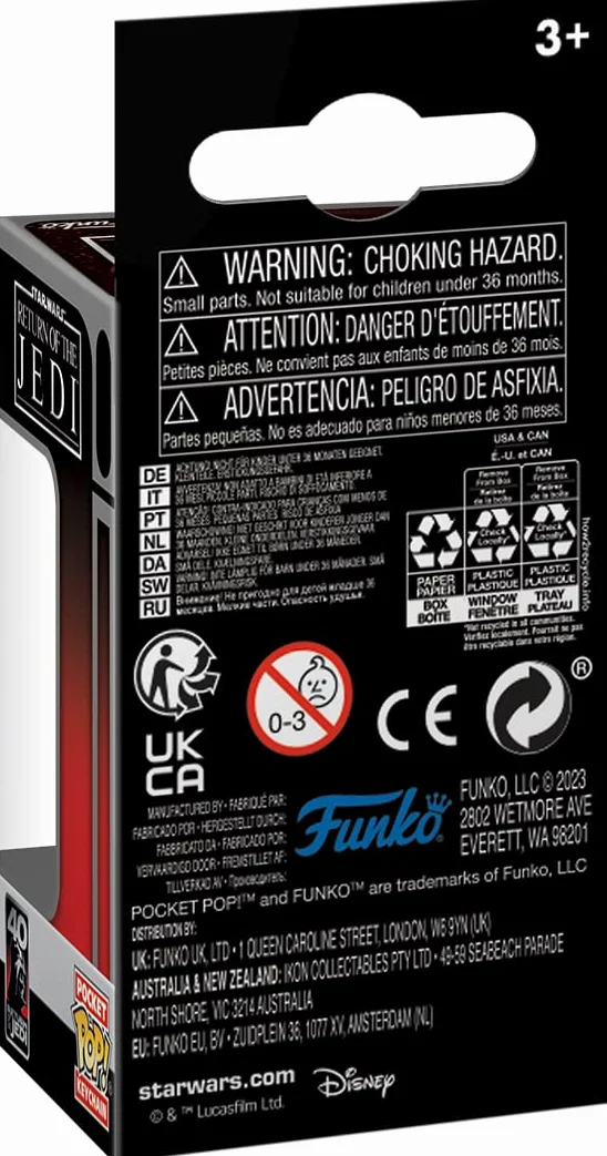 Funko POP! Keychain: RotJ 40th - Darth Vader - Star Wars - winylowa mini figurka do kluczy, wielokolorowy