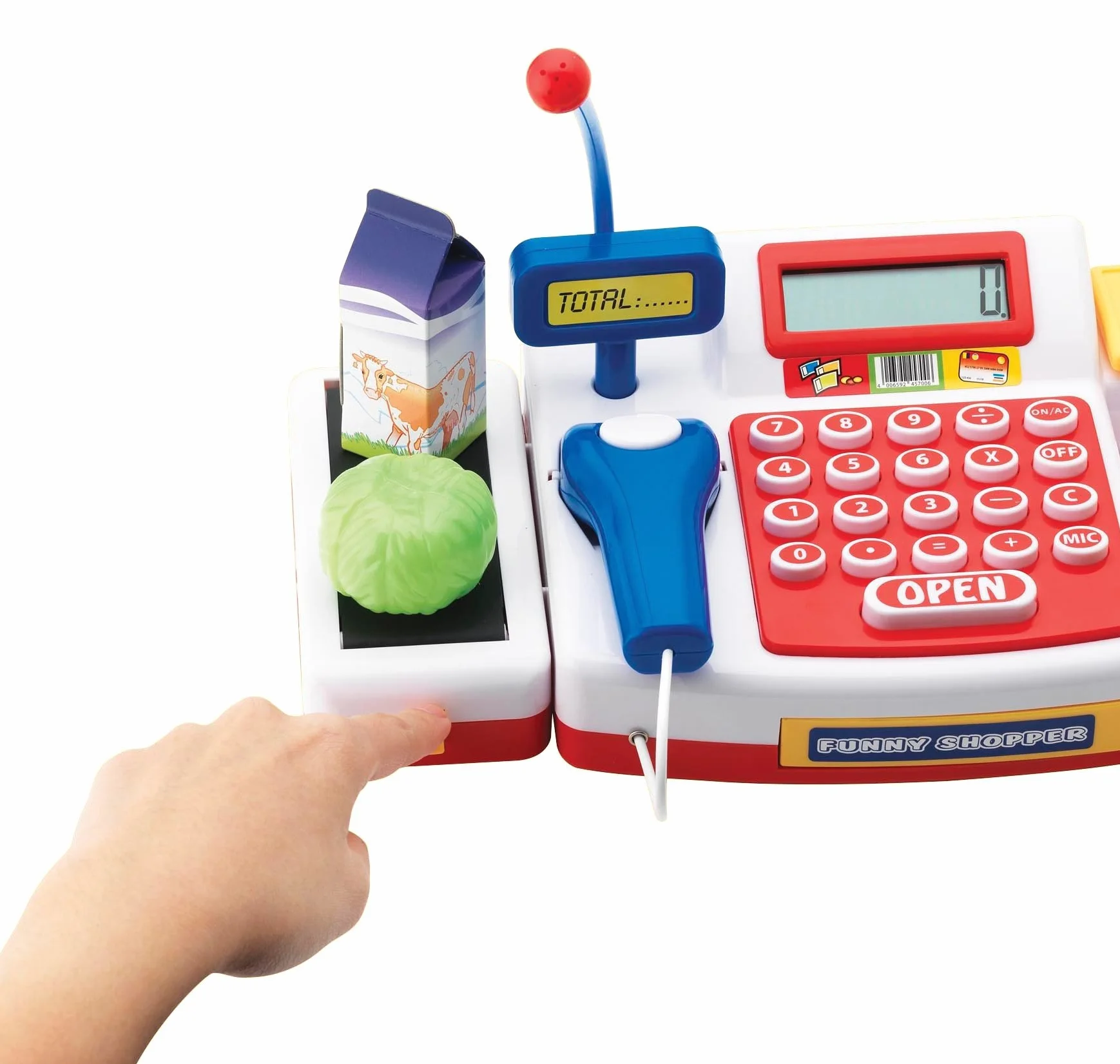Supermarktkasse mit Scanner