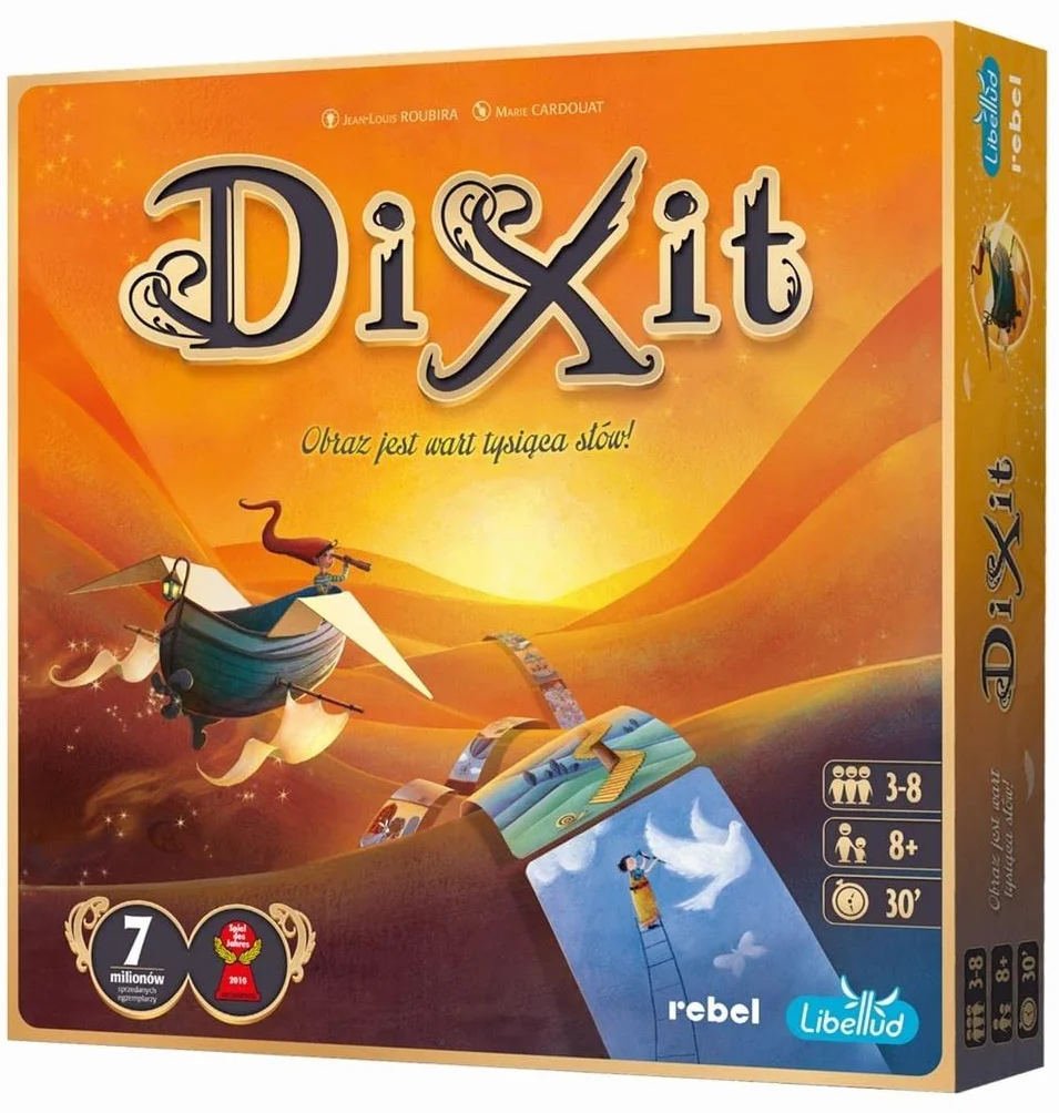 Rebel | Dixit (edycja polska) | Gra planszowa | Dla dzieci i dorosłych | Na imprezę | Rodzinna | Wiek 8+