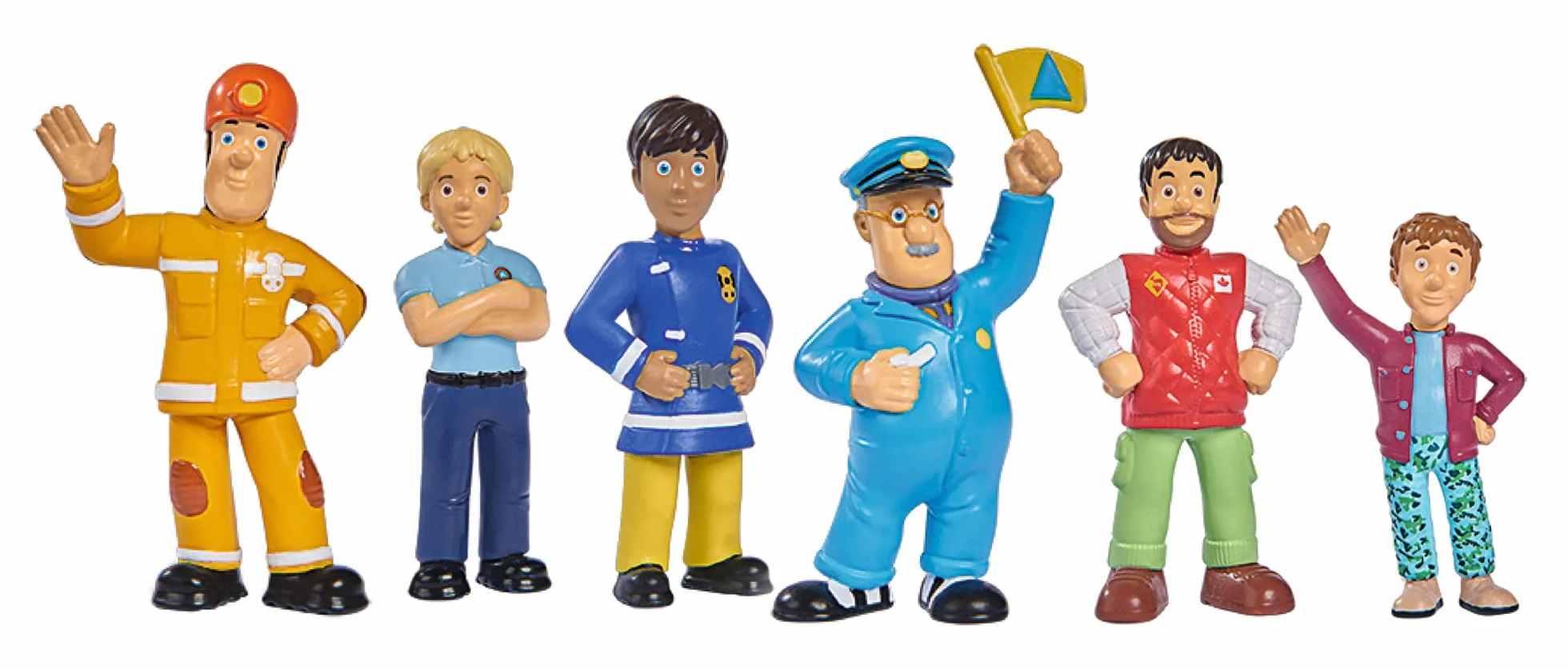 Simba 109252538 – strażak Sam, zestaw 6 figurek, 2-krotne sortowanie, dostawa tylko jednej wersji, figurki 5-7 cm, od 3 lat