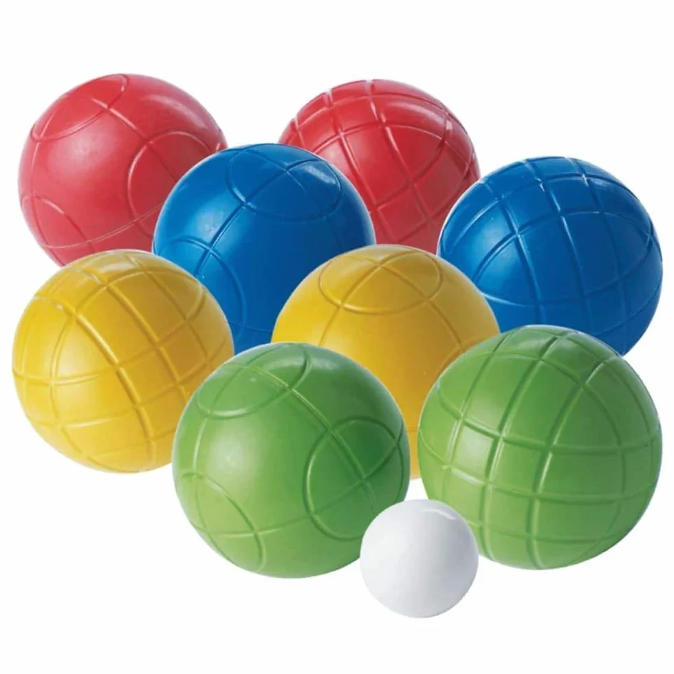 Franklin Sports Zestaw piłek Bocce – 8 piłek Bocce na każdą pogodę i 1 pallino – plaża, trawnik na podwórko lub zabawa na świeżym powietrzu – profesjonalne, amerykańskie i opcje zestawu startowego