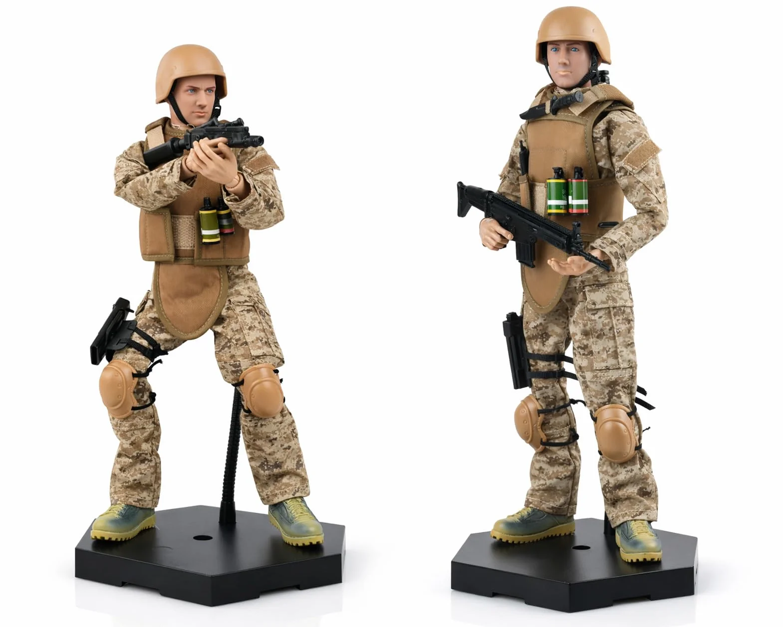 Stojak na figurki 30 cm metalowy łączony do figurek 1/6 1/9