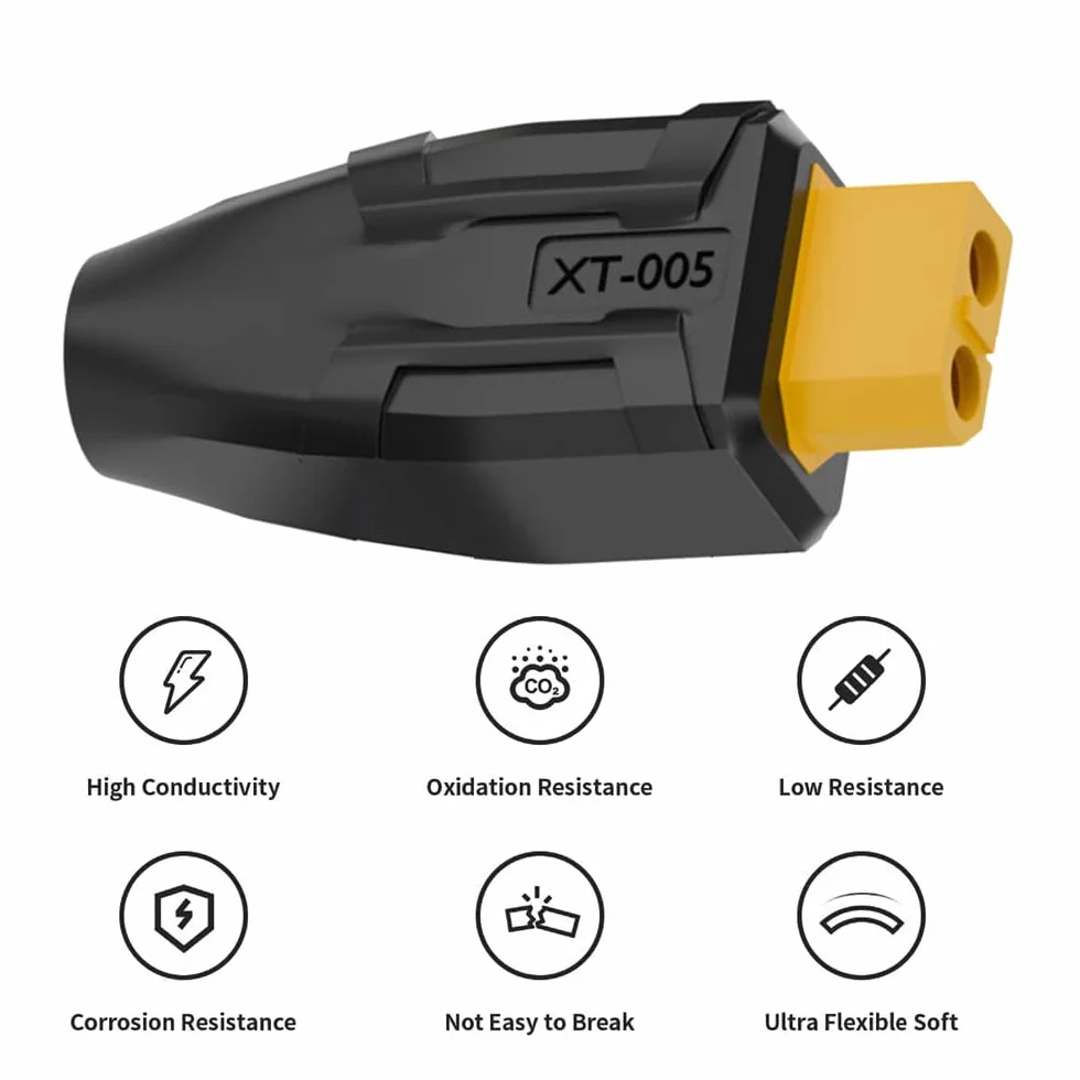 Adapter XT60 gniazdo SC100 protokół na DC 5,5 x 2,1 mm gniazdo adapter do szybkiego ładowania do akumulatora RC Lipo Quadcopter Multicopter Model lotniczy