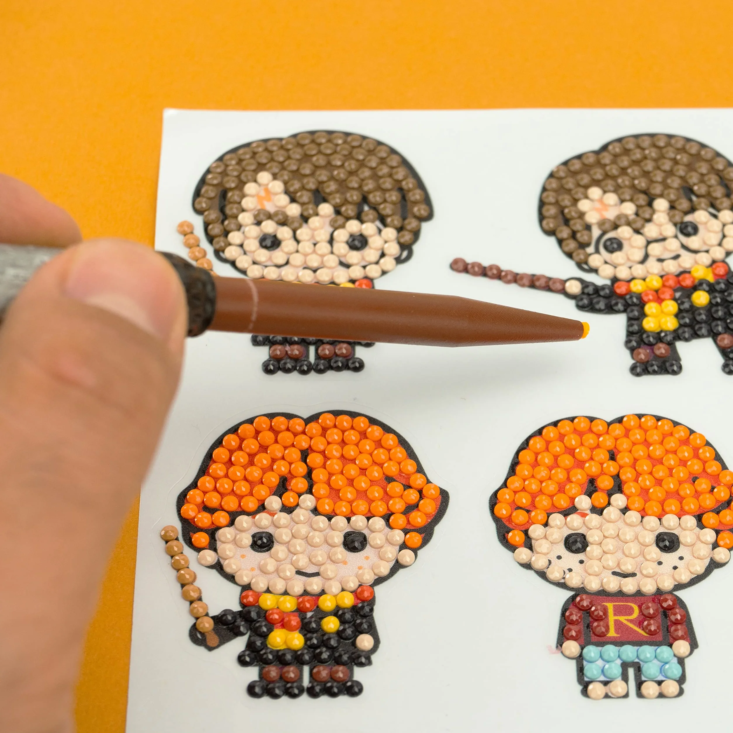 DIAMANTINY Harry Potter - Wizarding Deco Stickers - zestaw do tworzenia mozaiki, aktywności Crystal Art, Diamond Painting, 27 naklejek z kamieniami szlachetnymi - cod 21101