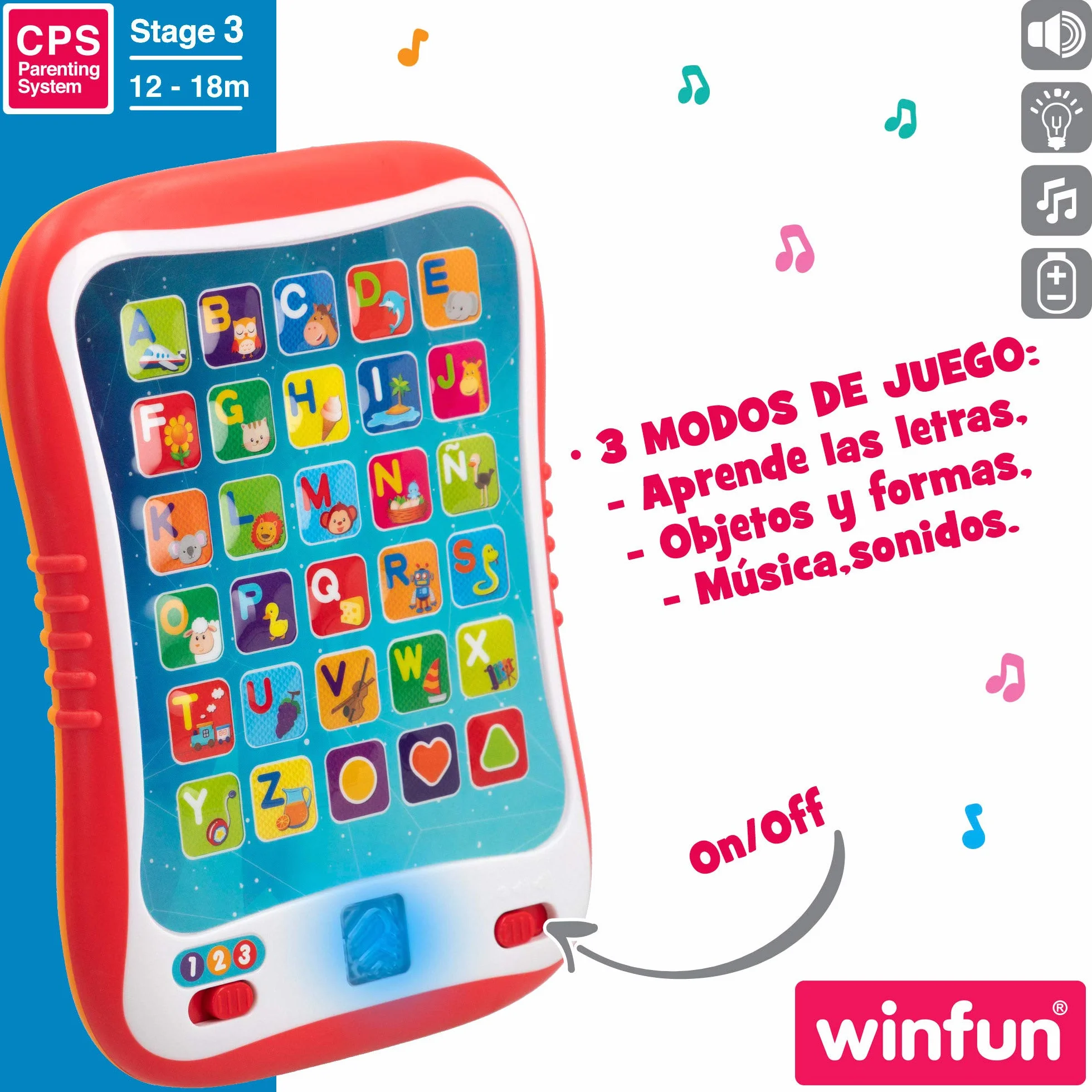 winfun ColorBaby 44256 taca do nauki ze światłem i dźwiękiem