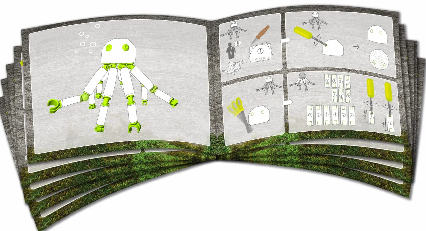 HABA - Terra Kids Connectors - Zestaw podstawowy II - Gra outdoorowa - 8 lat i więcej - 306307, kremowy/jasnobrązowy