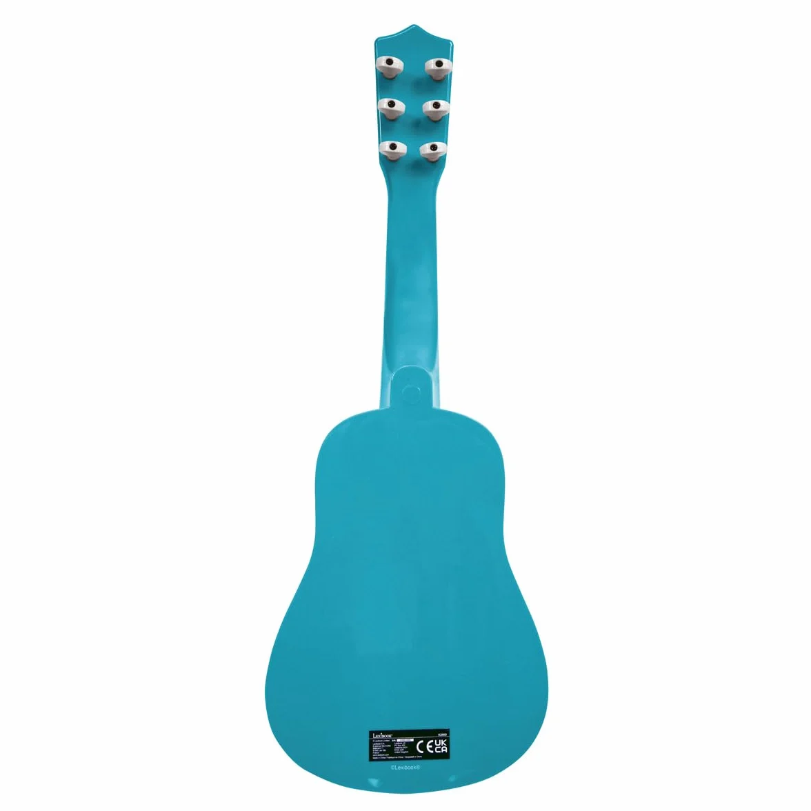 Lexibook, Disney Stitch, Moja Gitara dla Dzieci, 6 Nylonowych Strun, 53 cm, Dołączony Przewodnik, Niebieska, K200D
