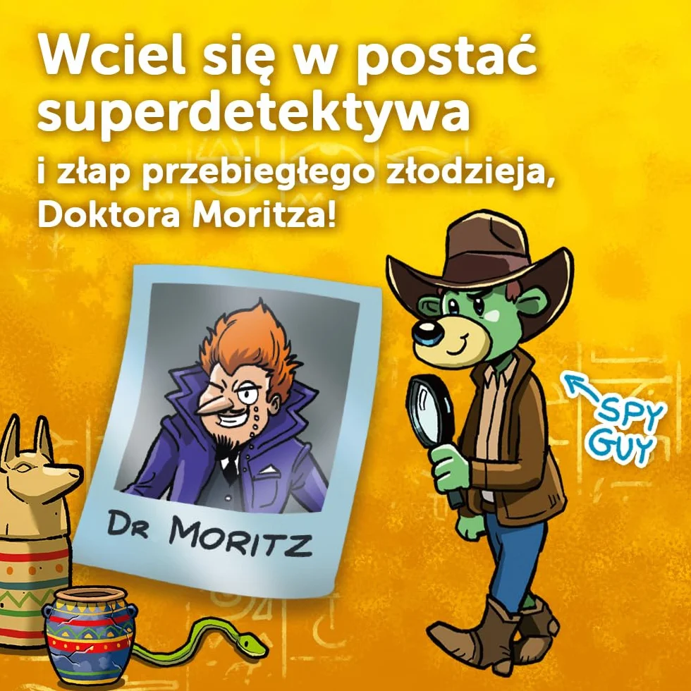 Trefl - Spy Guy Piramida - Kooperacyjna Gra Obserwacyjna, Przestrzenna Plansza z Ruchomymi Elementami, Rodzinna Gra Planszowa Dorosłych i Dzieci od 6 lat