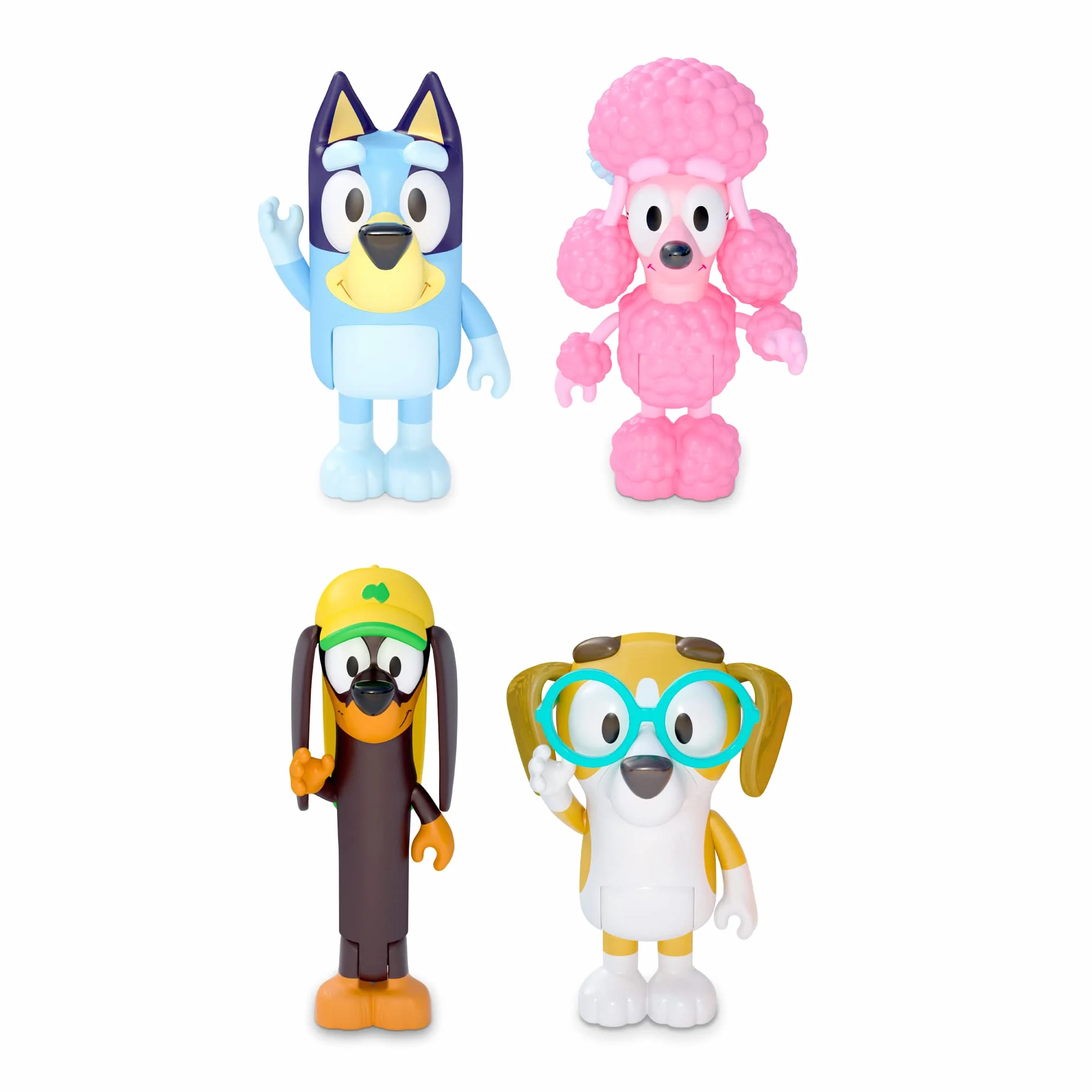 BlueY Giochi Preziosi Friends Pack, zestaw 4 przegubowych postaci i Friends Snickers, Honey i Coco, jak w telewizji, dla dzieci od 3 lat, BLY01200, wielokolorowy