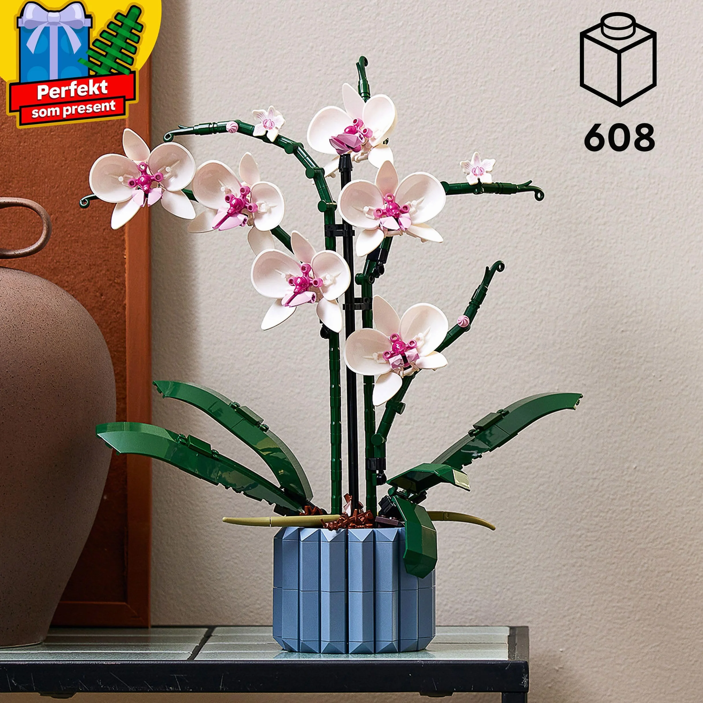 LEGO Icons Botanicals Orchidea Sztuczna Roślina, Zestaw z Kwiatami, Dekoracja Domu, Kolekcja Botaniczna, 10311