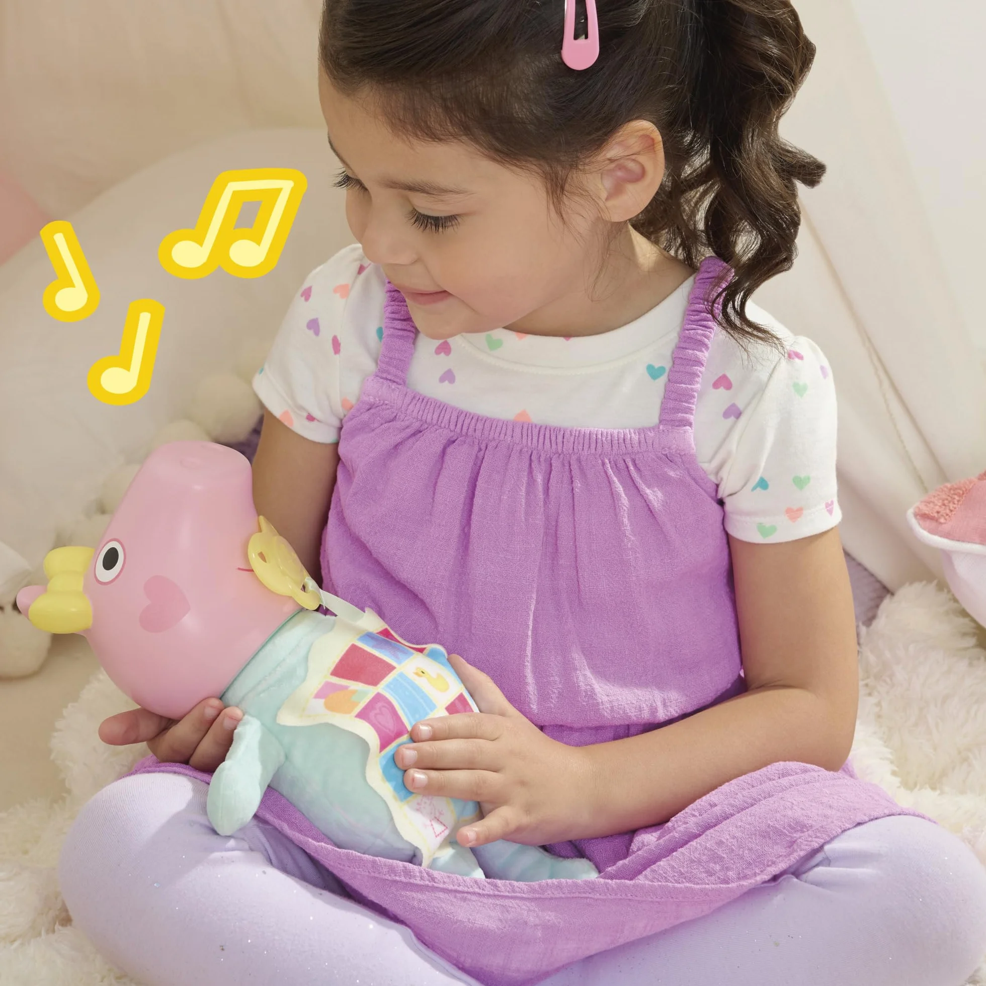 Peppa Pig Interaktywna Lalka Świnka Peppa Chrumkanie i Przytulanie Evie