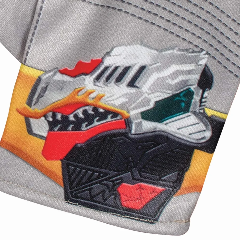 Red Ranger Gloves for Kids, Power Rangers Dino Fury, One Size