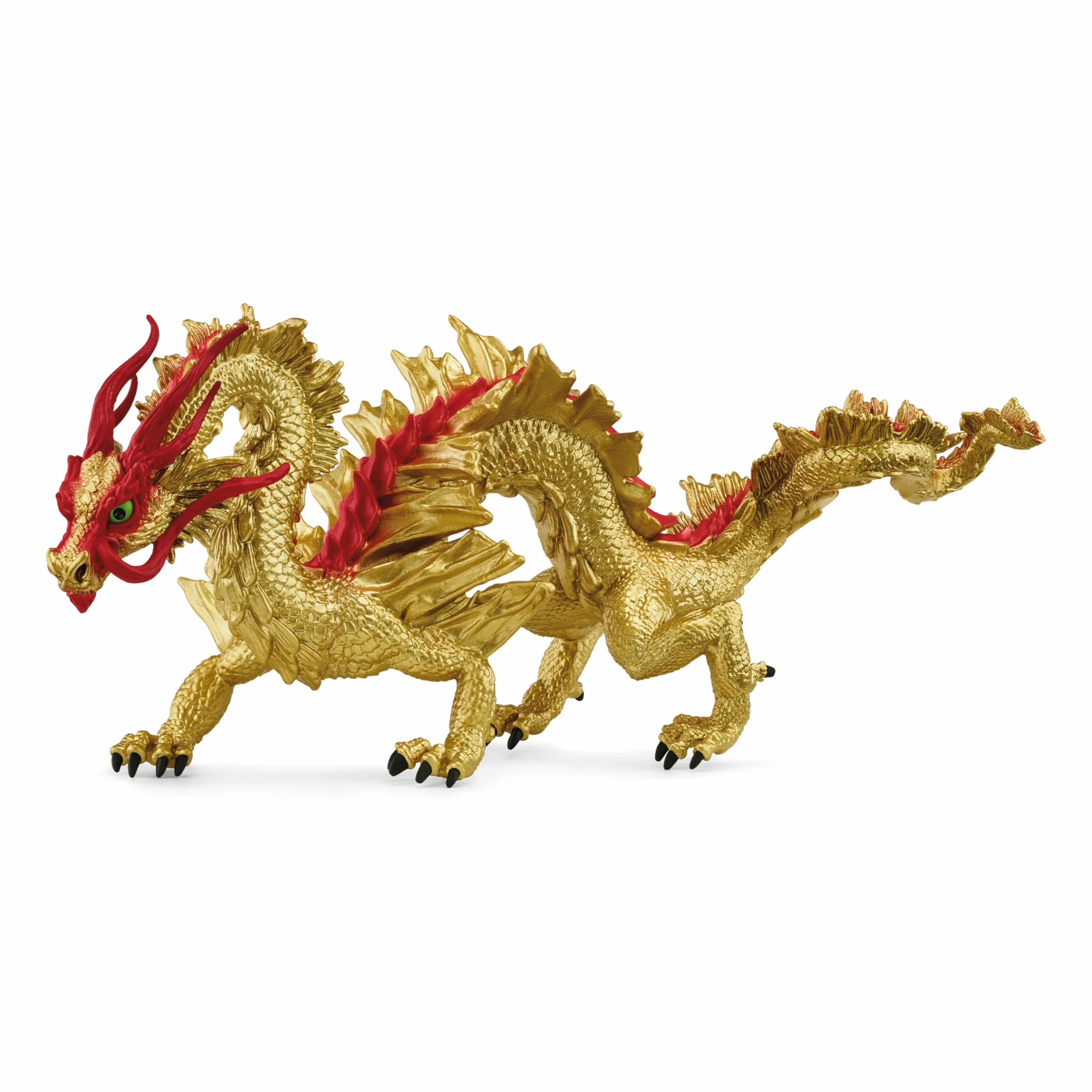 schleich ELDRADOR CREATURES | Smok Nowego Roku Księżycowego 72206 | Szczegółowa figurka smoka | Złoty talizman szczęścia z czerwonymi akcentami | od 7 lat | 29 × 12 × 12 cm | Wyłącznie na Amazon