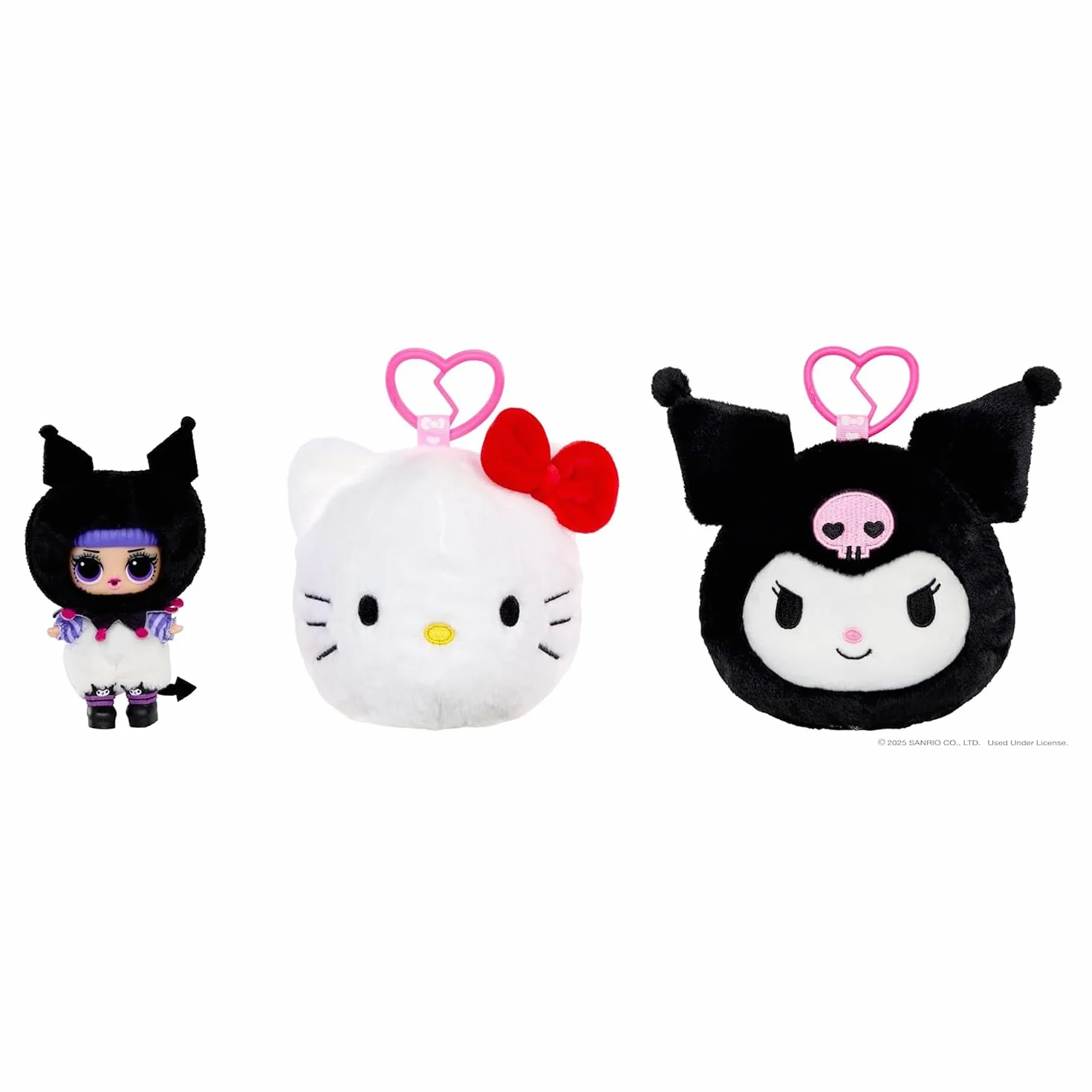 L.O.L. Surprise! Loves Hello Kitty Reversible Plush Surprise - Dwustronna Pluszowa Niespodzianka z Bohaterami Sanrio, Dopasowaną Laleczką L.O.L., 5 Niespodziankami, Dla Dzieci od 4 Lat