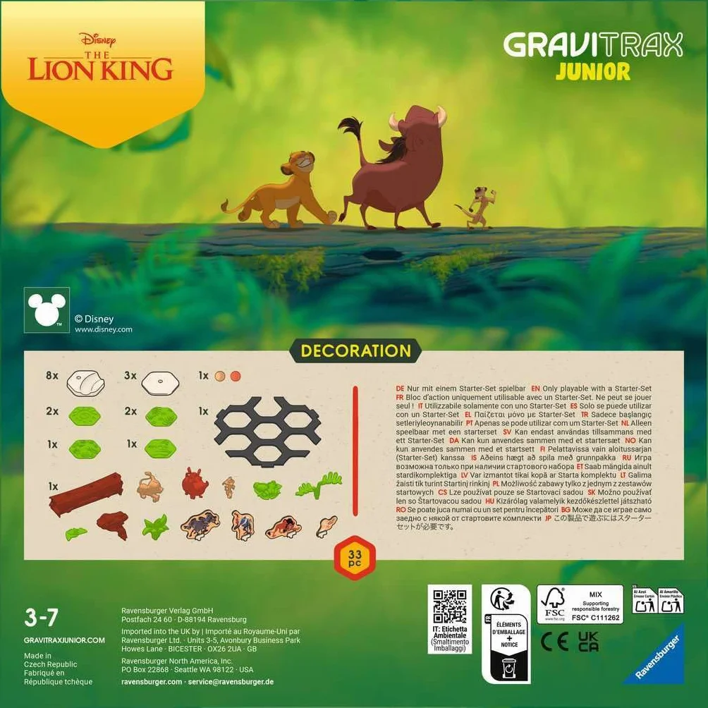 Ravensburger GraviTrax Zestaw Uzupełniający Król Lew