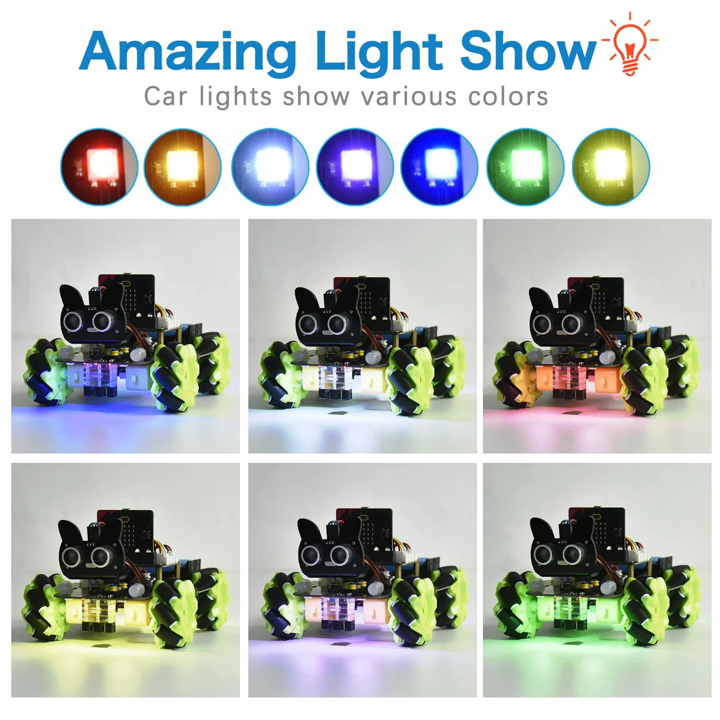 KEYESTUDIO Zestaw robota do Arduino IDE, Smart Home RV Car Kit z UNO R3 | inteligentny zestaw robota STEM | zestaw IoT z modułem Line-Tracking, czujnikiem ultradźwiękowym, projektem muzycznym itd. 13 funkcji