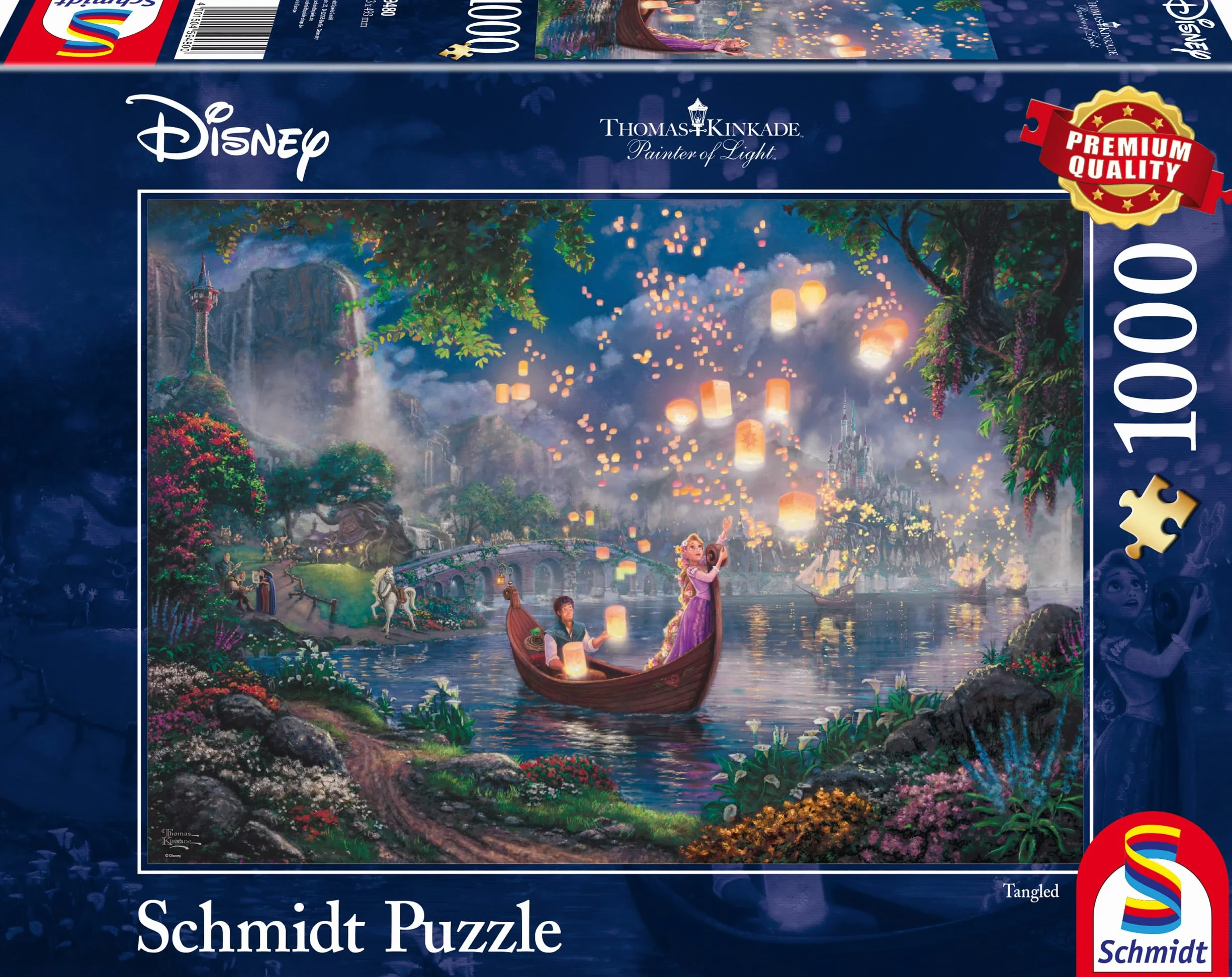 Schmidt Spiele Disney Rapunzel Thomas Kinkade Repelsteeltje Jigsaw Puzzle 1000 Pieces