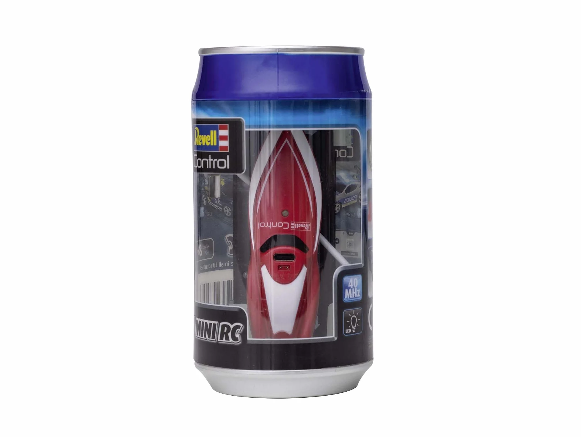 Revell Control 23569 Mini RC Speedboat - czerwona z precyzyjnym sterowaniem 2,4 GHz, długość 7,5 cm