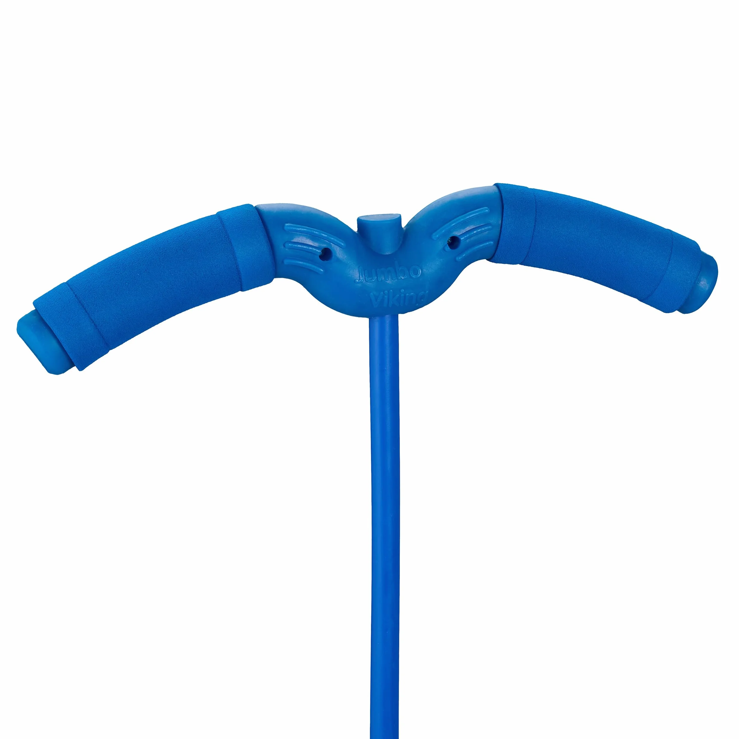 Relaxdays piłka pogo dla dzieci, do 100 kg, z piłką, uchwytami, zabawkami na świeżym powietrzu, HBD: ok. 74 x 39 x 29 cm, laska do skakania, niebieska
