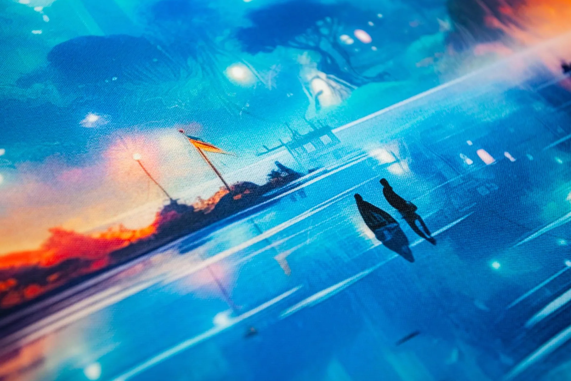 Jezioro 24"x14" / 61x35,5 cm - Gumowa mata kompatybilna z grą Lorcana TCG