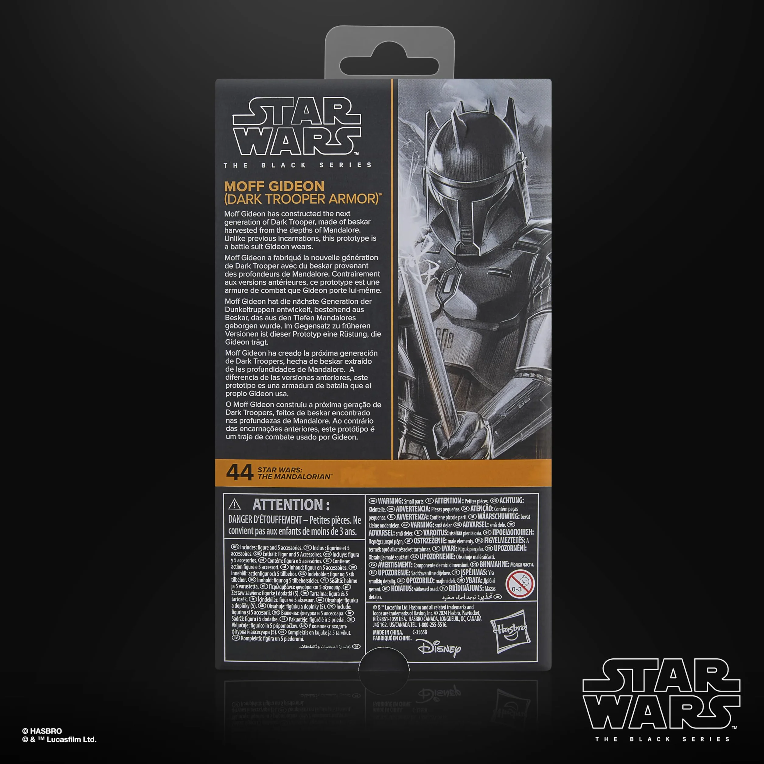 Star Wars The Black Series Moff Gideon (Dark Trooper Armor), Mandalorian Premium kolekcjonerska figurka 15 cm