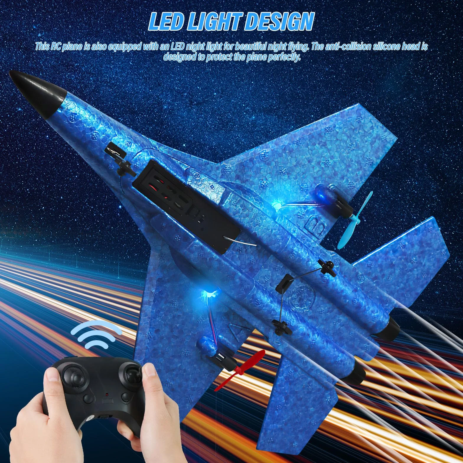 LUFEIS F-22 Zdalnie Sterowany Samolot 2,4 GHz 2-Kanałowy Model z Systemem Żyroskopowym Xpilot