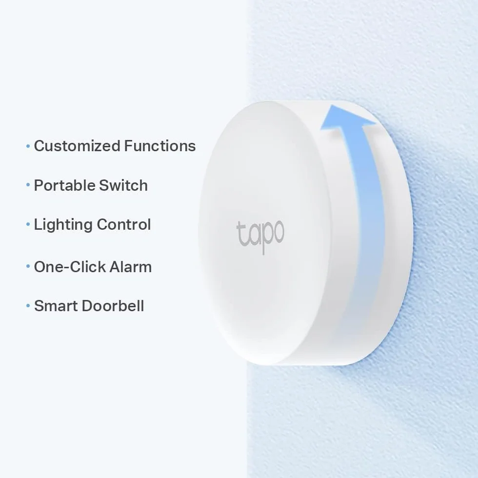 TP-Link Tapo S200B | Inteligentny przycisk Smart | Sterowanie oświetleniem i urządzeniami Tapo | 4 programowalne akcje | Montaż bezprzewodowy