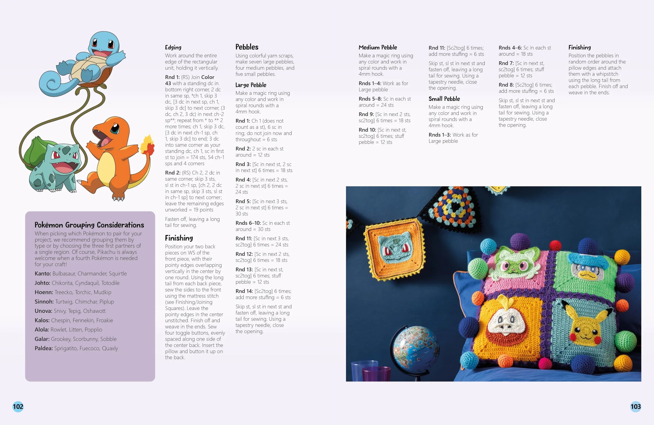 Pokémon Crochet Squares: Bring Pikachu and Friends to Life with Over 30 Cute Pokémon Granny Squares
