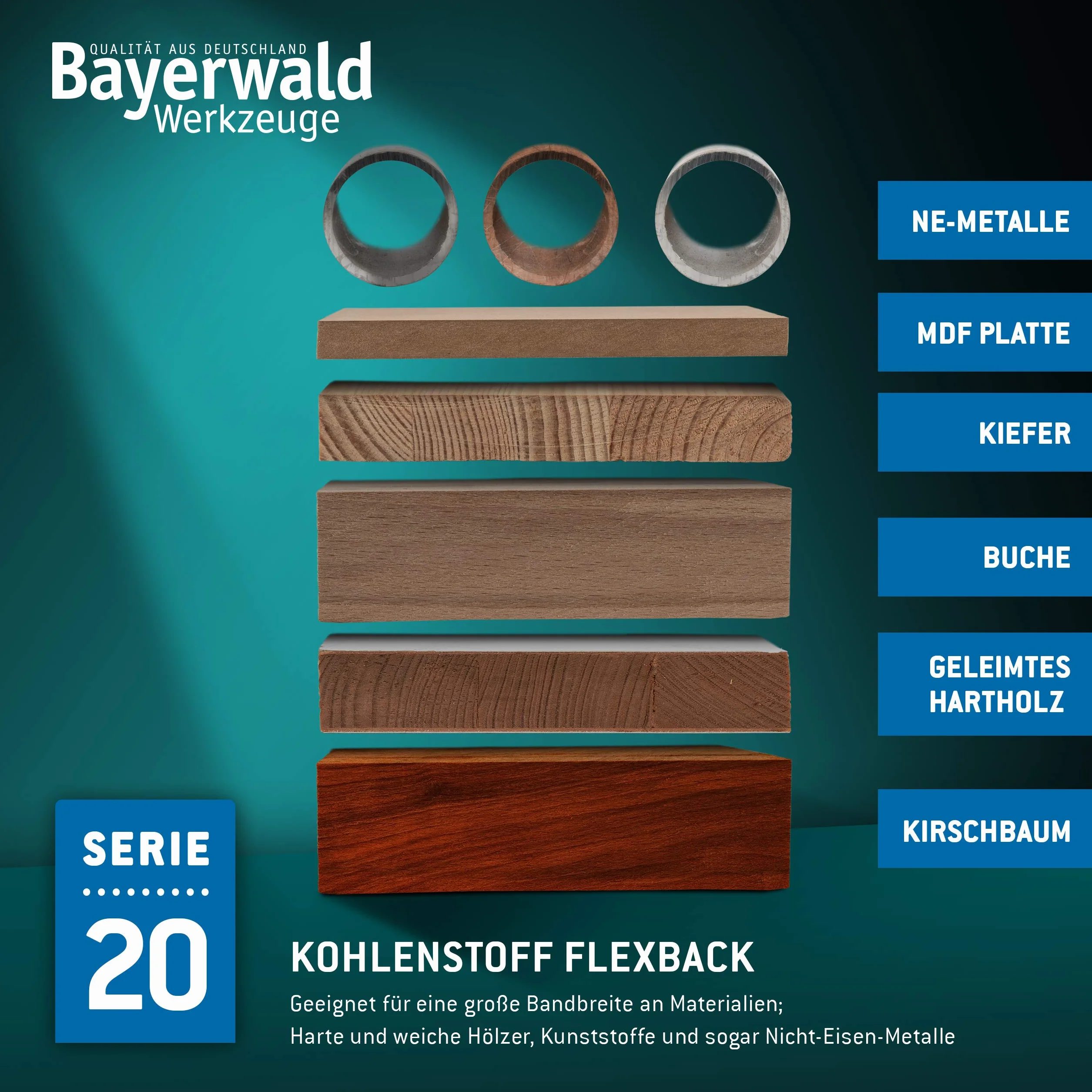 Bayerwald brzeszczot taśmowy ze stali narzędziowej – 2225 x 10 x 0,36 x 4 / drewno, metale nieżelazne, tworzywo sztuczne, cienka blacha/taśma do piły pasuje do Metabo BAS380 i wielu innych.
