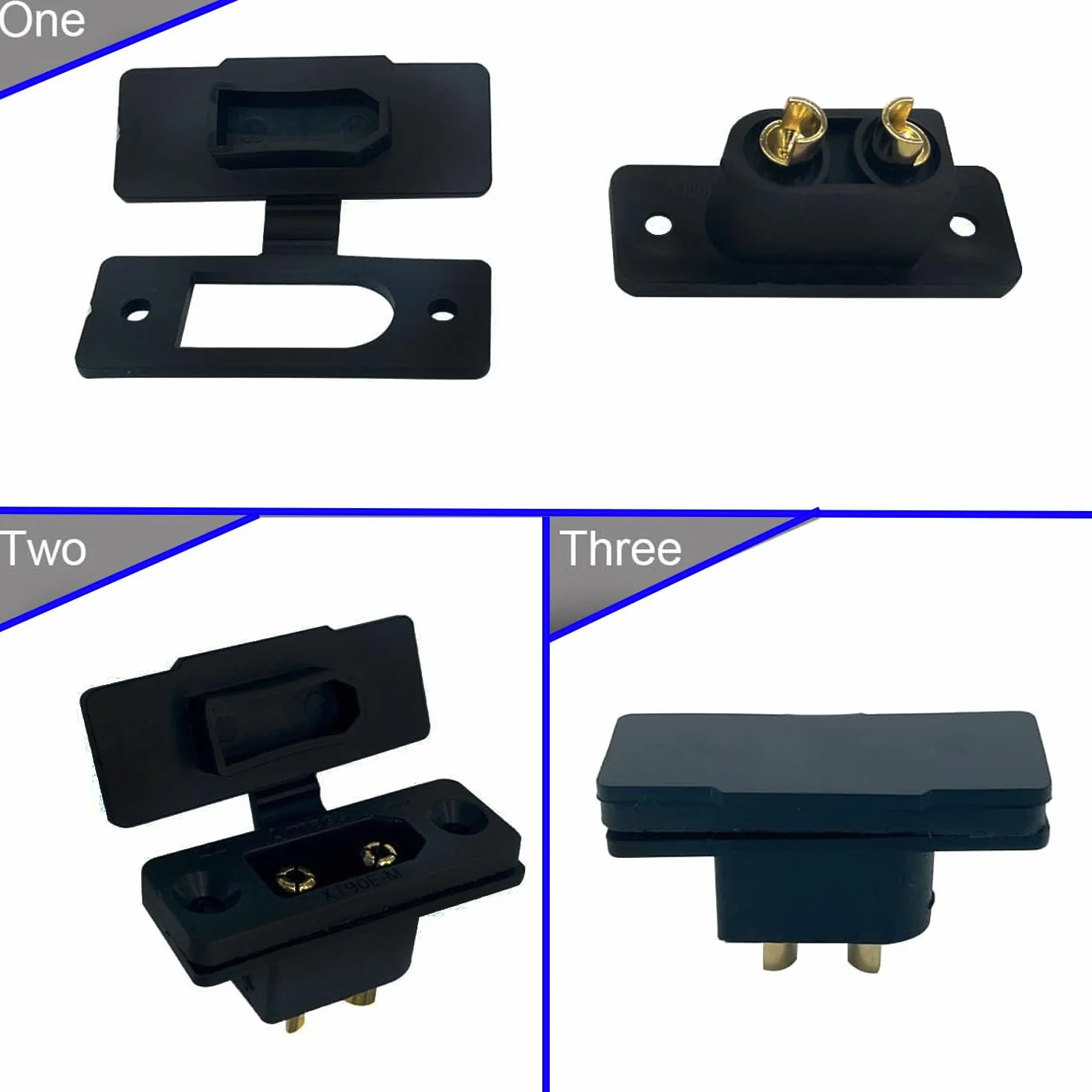 RUNCCI-YUN 10 par XT90E-M XT90h XT90H złącze męskie typu Bullet Connector wtyk kablowy z gumową nasadką, śruby zabezpieczone przed wodą do akumulatora Lipo XT90