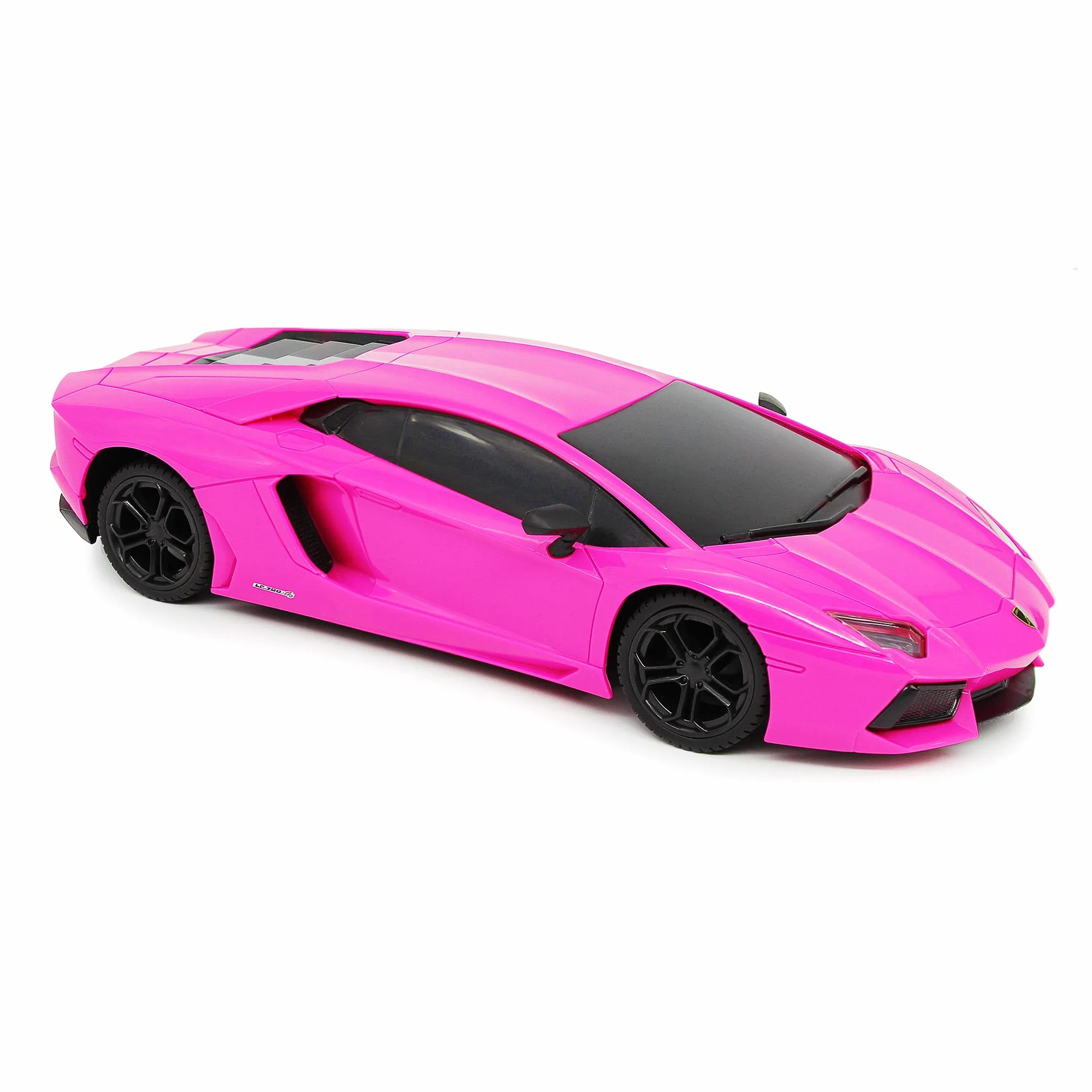CMJ RC Cars Lamborghini różowy Aventador LP700-4 oficjalnie licencjonowany pilot do samochodu w skali 1:24 światła robocze 2,4 Ghz Girls RC
